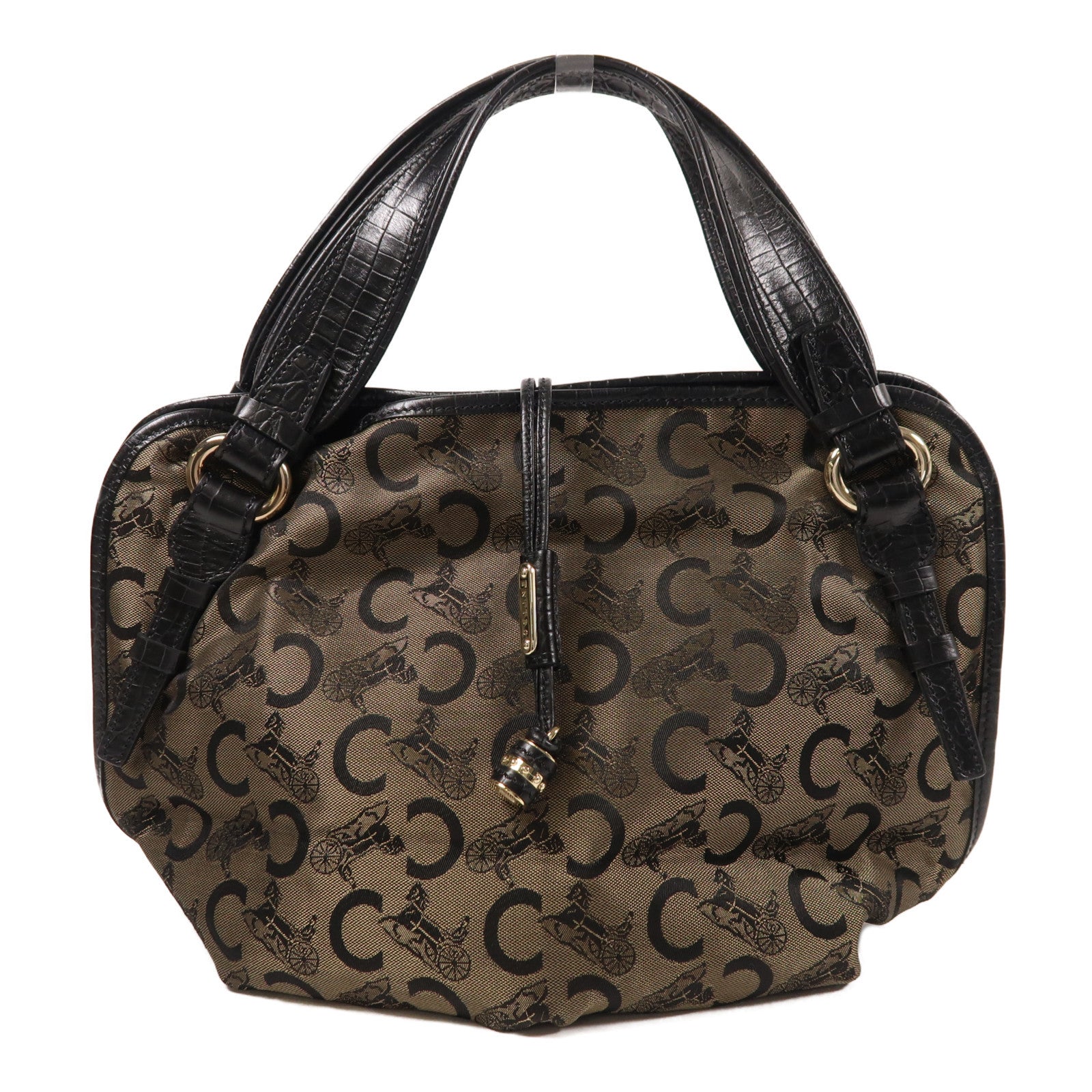 CELINE 帆布Hand Bag金扣手挽袋