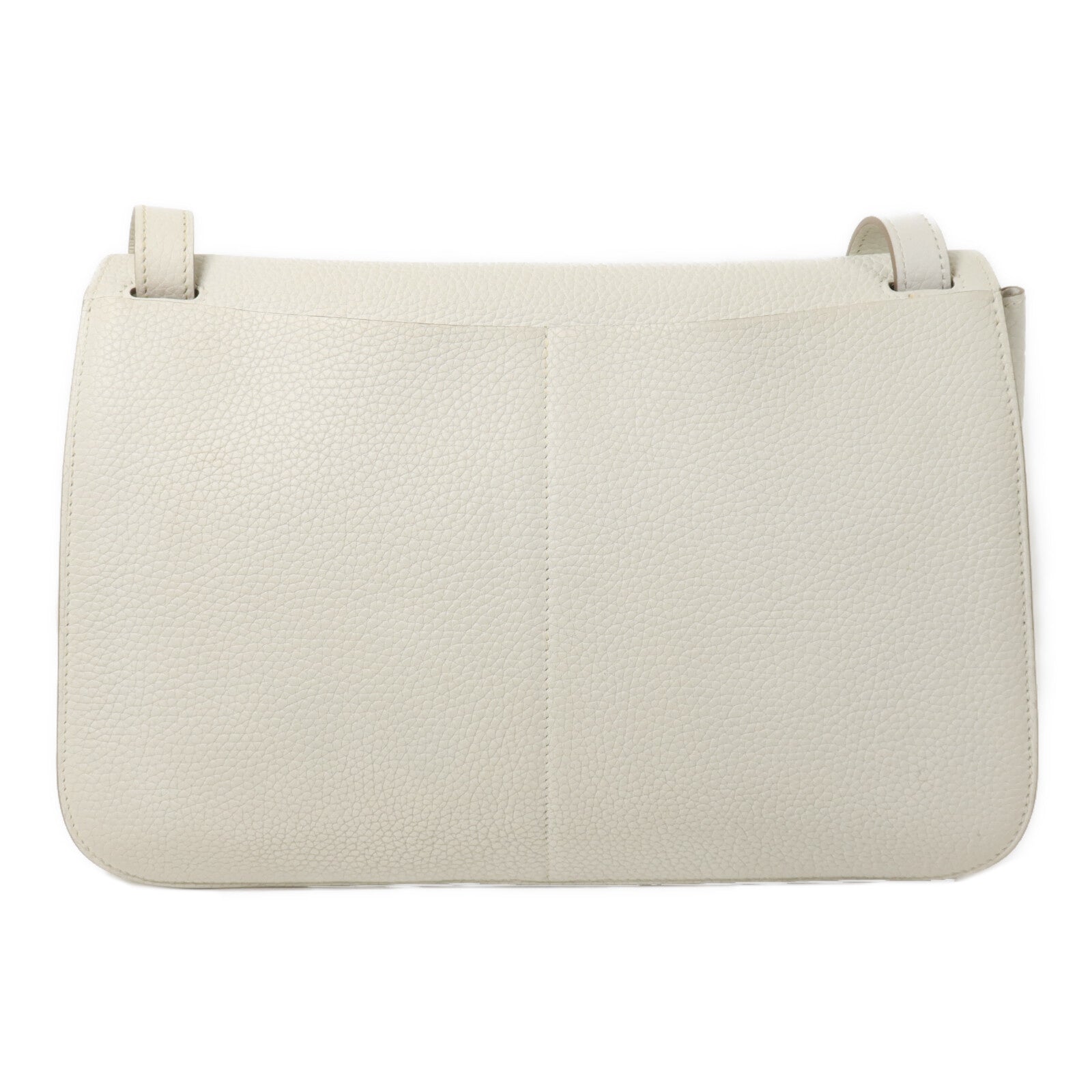 HERMES Clemence皮革Halzan 31手挽肩背兩用袋Blanc