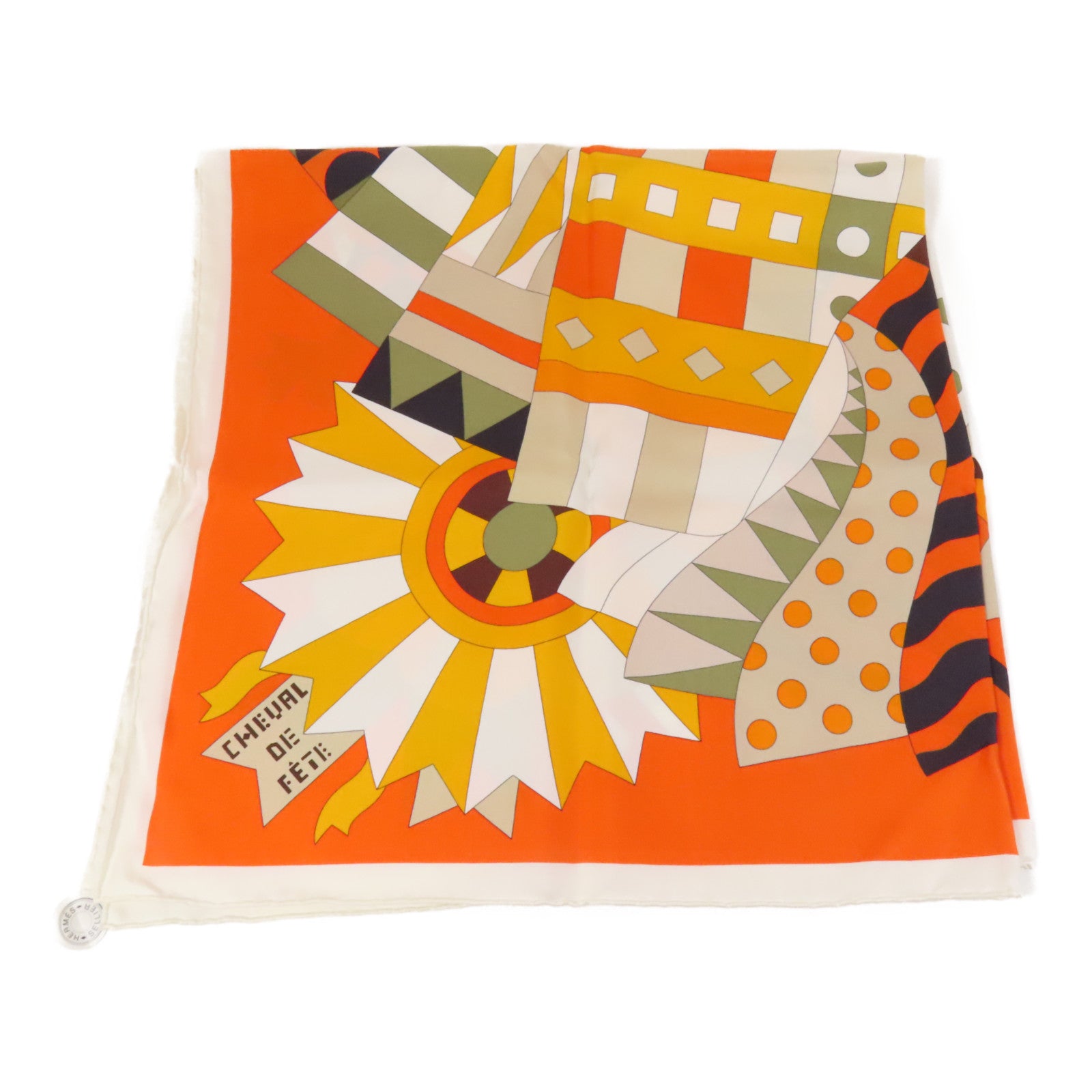 HERMES 絲質Scarf 90X90絲巾