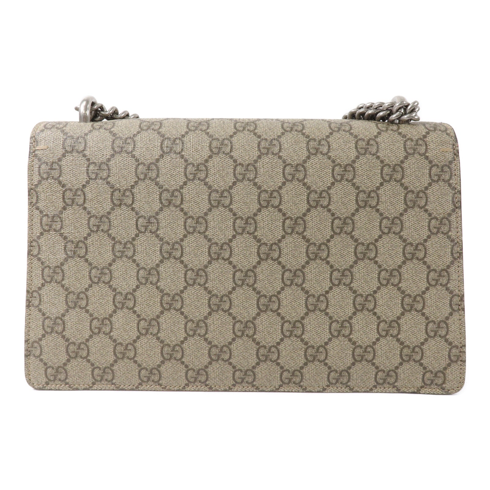GUCCI 塗層帆布Dionysus GG鏈帶肩背袋