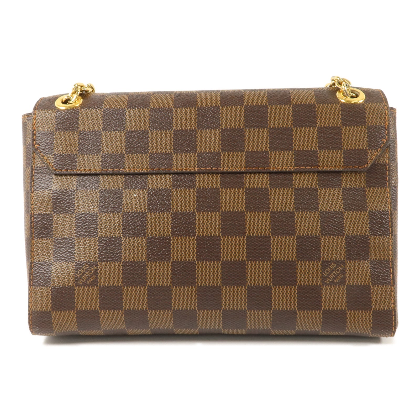 LOUIS VUITTON Damier Vavin PM金扣鏈帶肩背袋