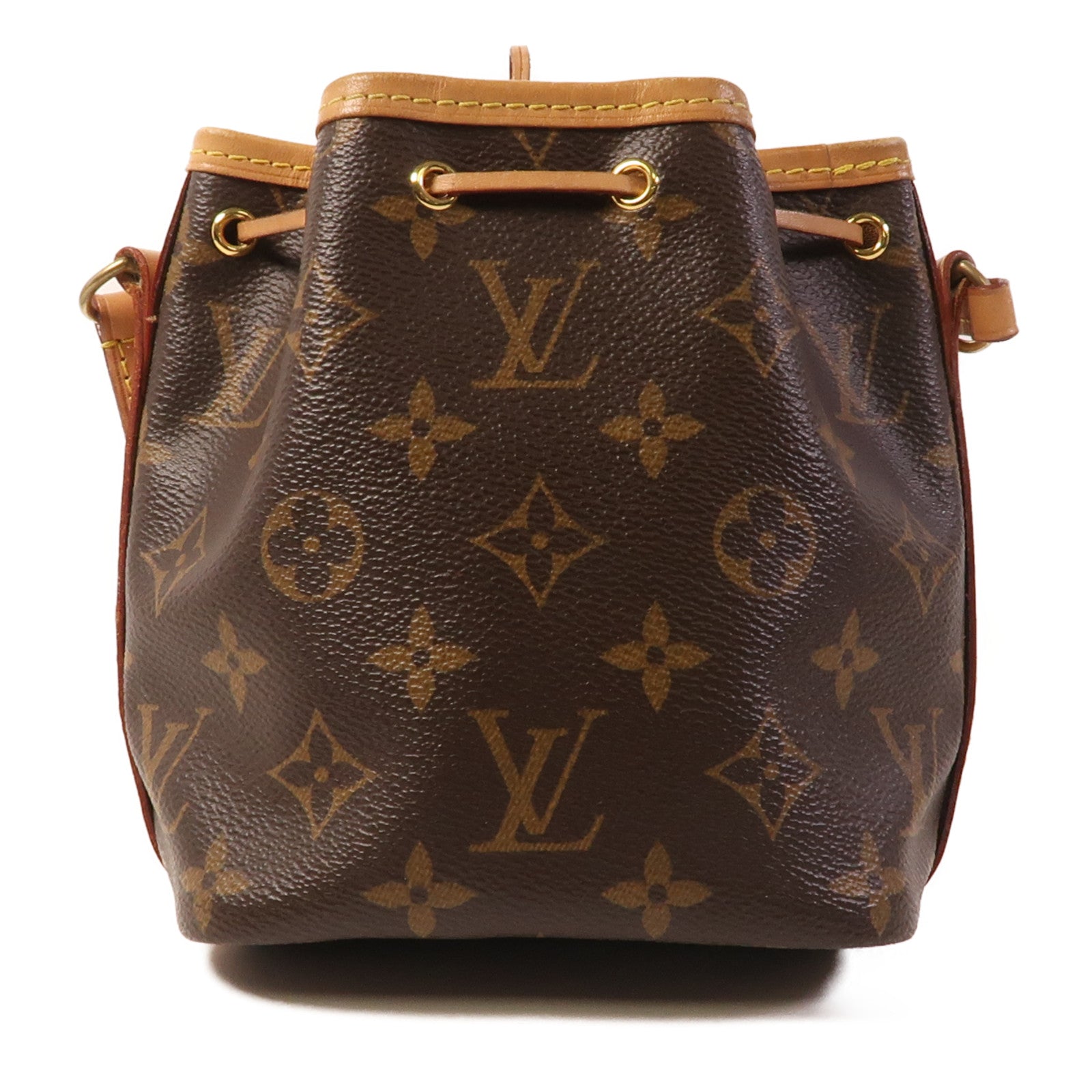LOUIS VUITTON 【激減優惠】Monogram Nano Noe金扣肩背袋