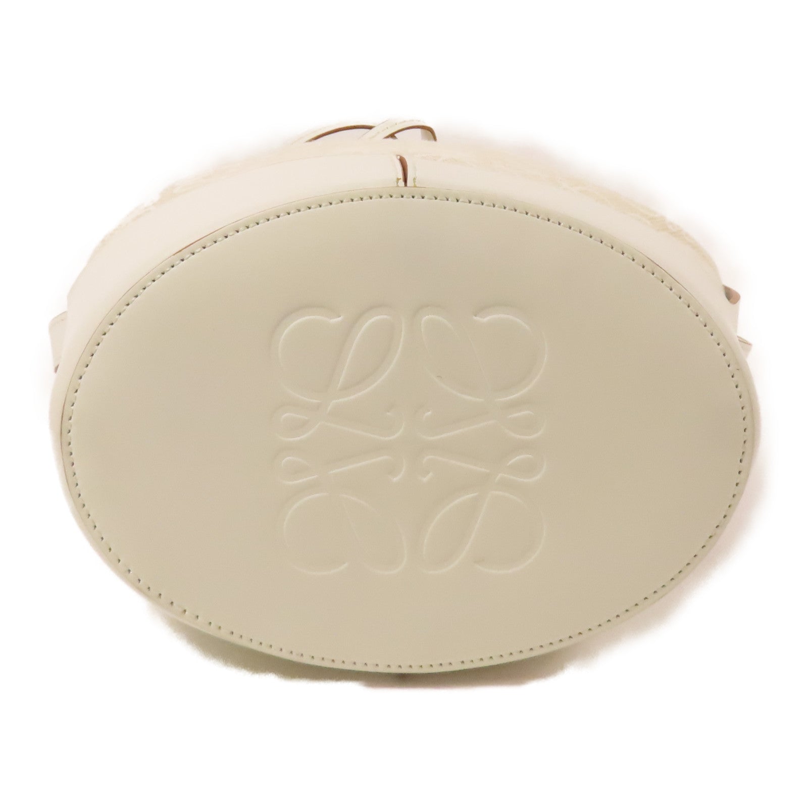 LOEWE 帆布/牛皮皮革Balloon Anagram手挽肩背兩用袋