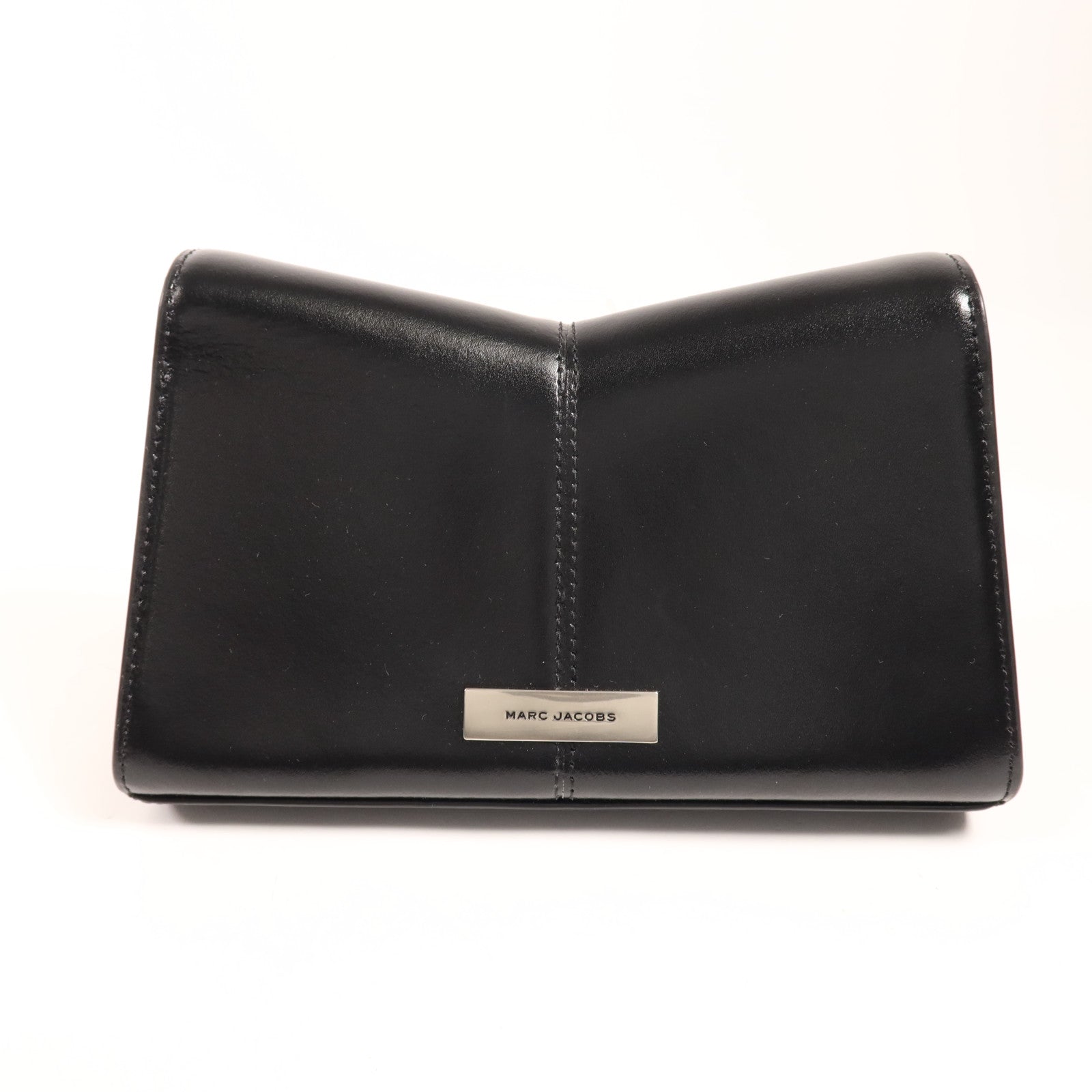 MARC JACOBS 牛皮皮革Chain Shoulder銀扣鏈帶肩背袋