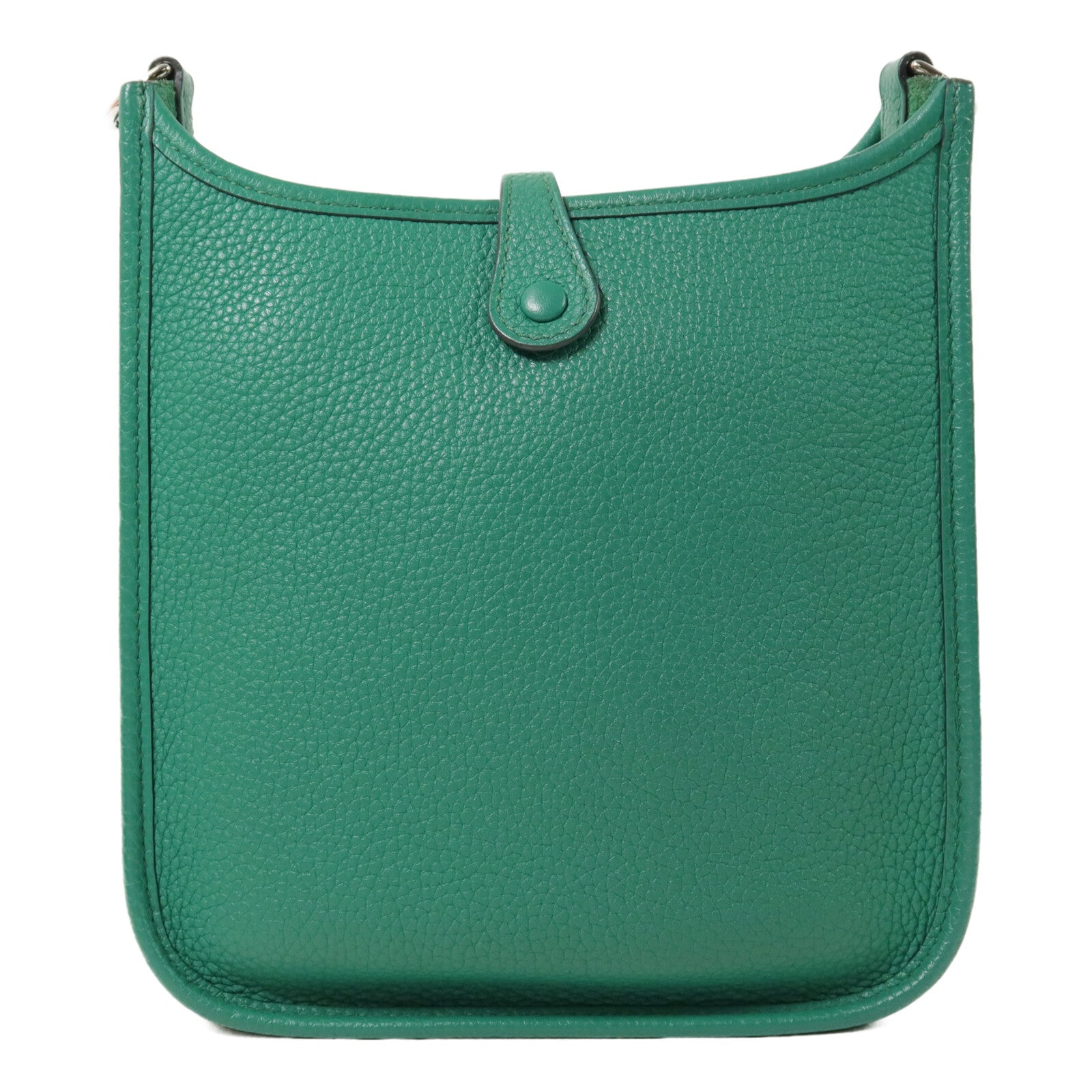 HERMES Clemence皮革Evelyne TPM肩背袋Vert Jade
