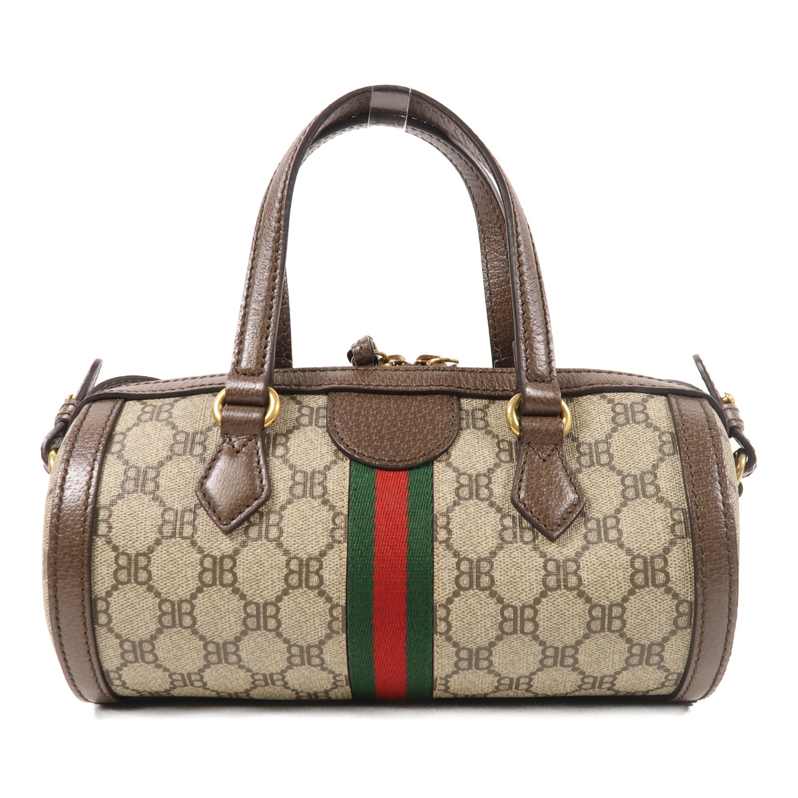 GUCCI GG GHW Balenciaga x Gucci Hacker Project 2 Way Bag 680123 Coated Canvas