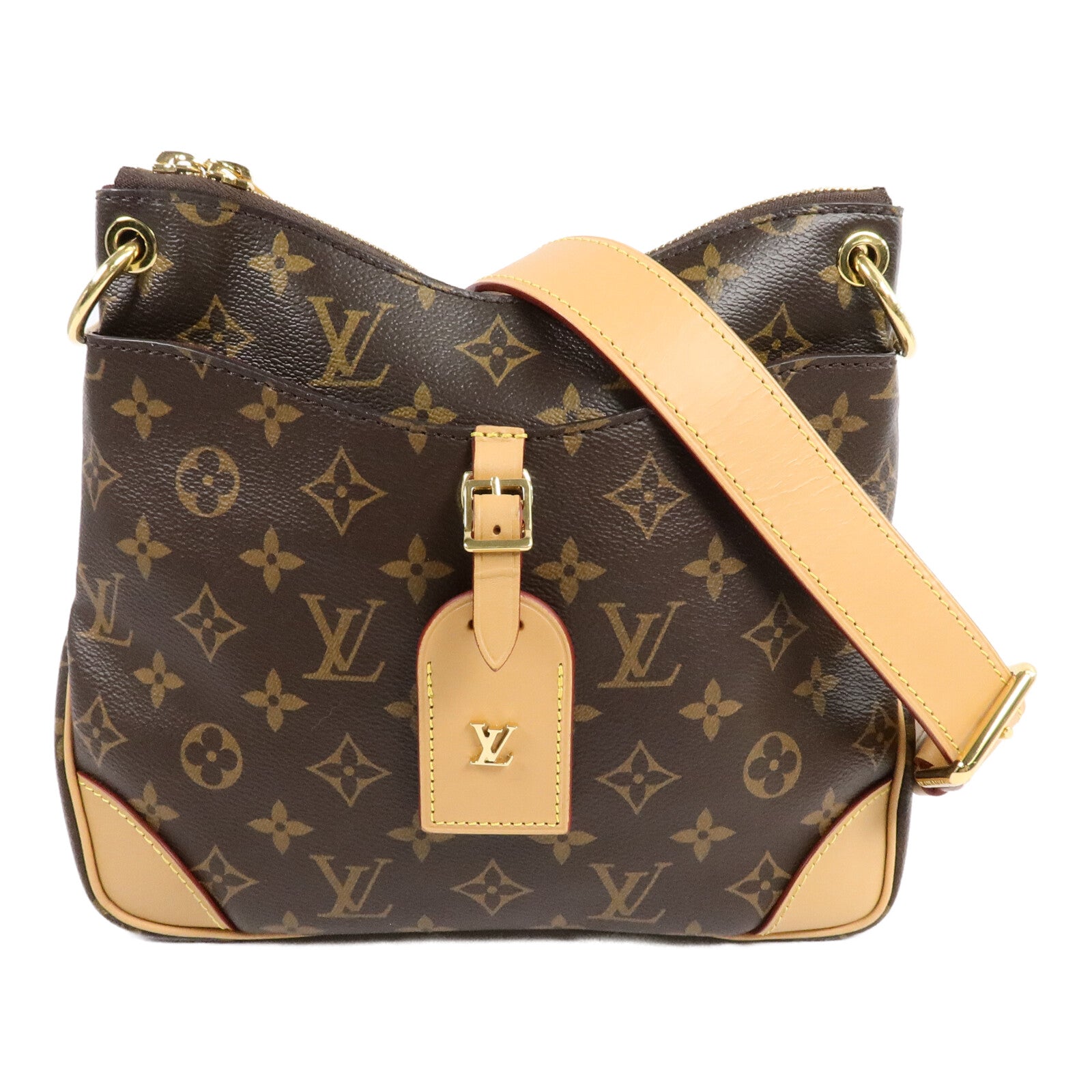 LOUIS VUITTON Monogram Odeon PM金扣肩背袋