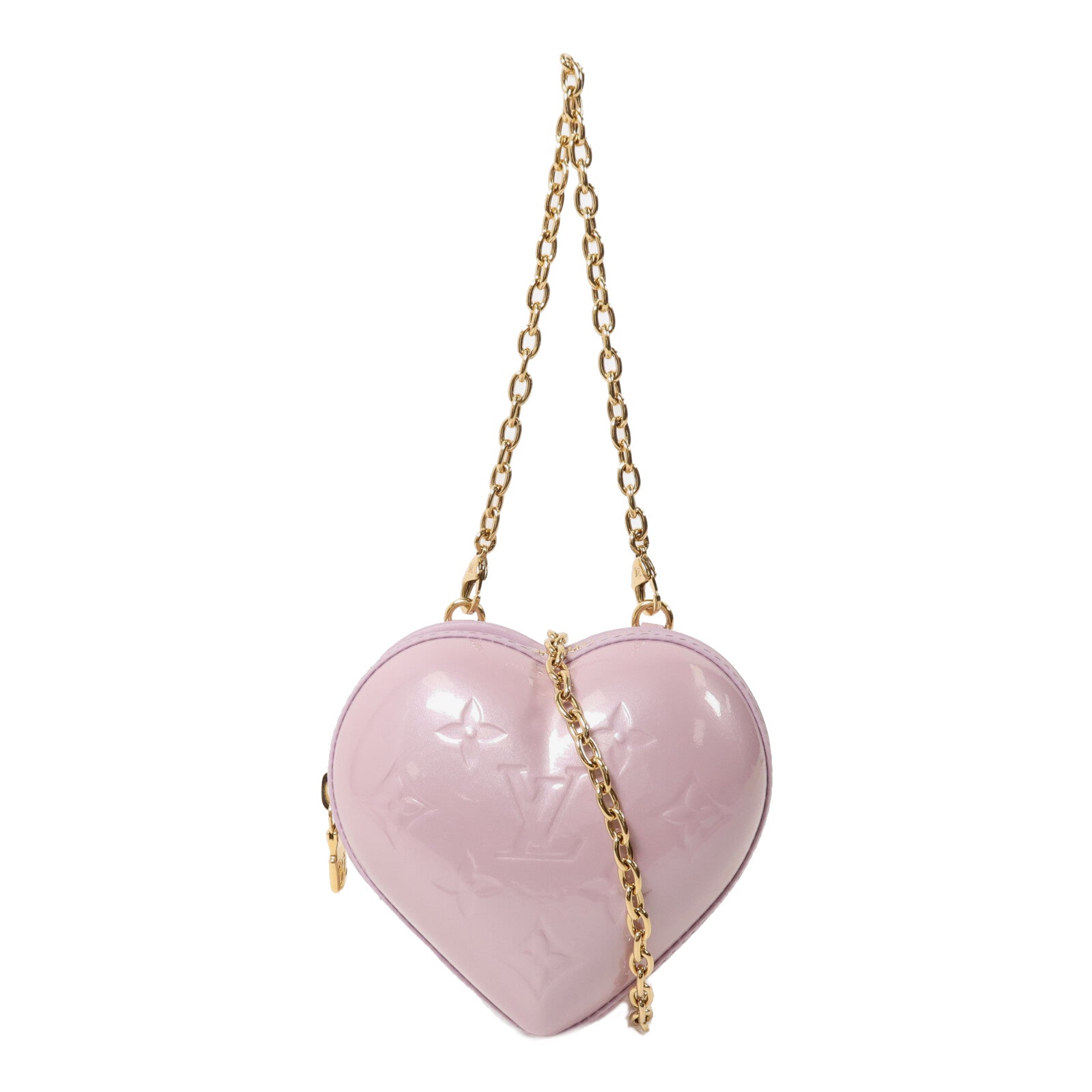 LOUIS VUITTON Monogram Vernis Keep My Heart鏈帶手挽肩背兩用袋
