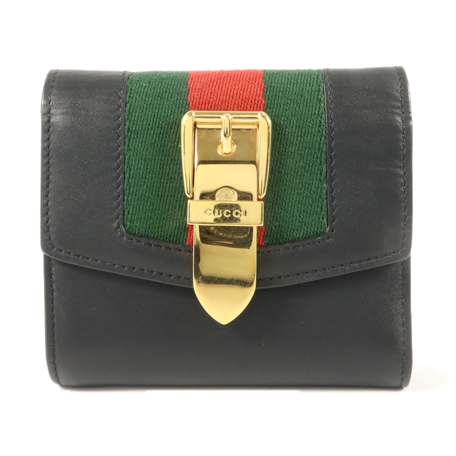 GUCCI 牛皮皮革Trifold Wallet錢包