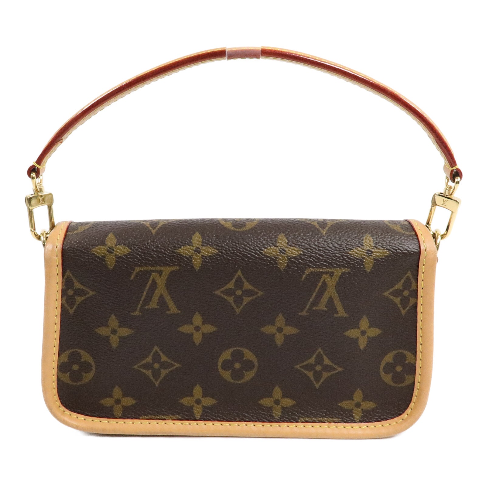 LOUIS VUITTON Monogram Nano Diane金扣手挽肩背兩用袋