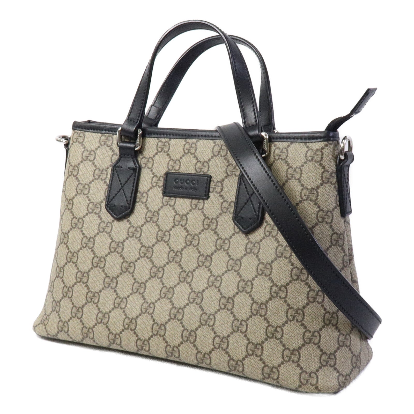 GUCCI 塗層帆布2Way Shoulder手挽肩背兩用袋