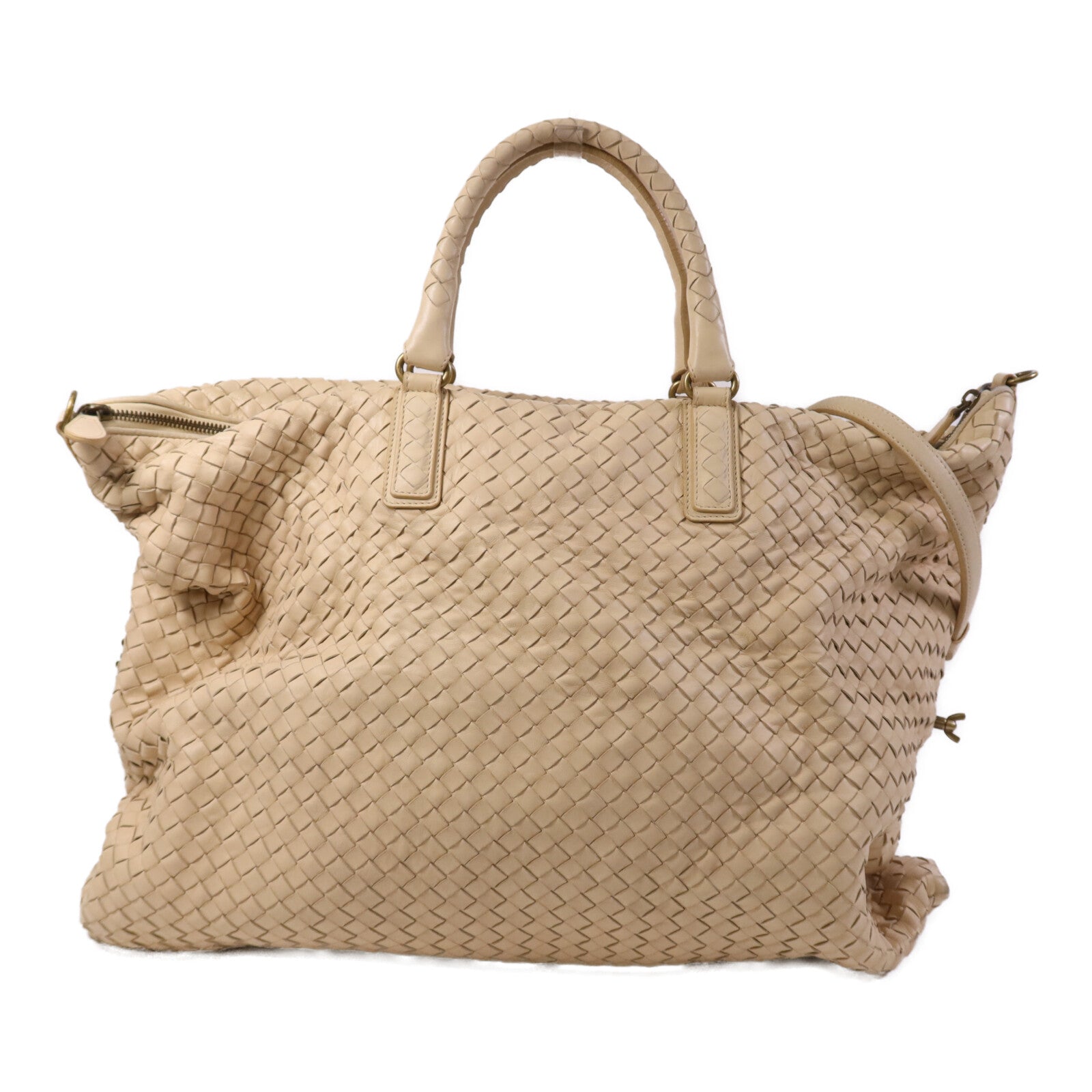 BOTTEGA VENETA Nappa皮革Intrecciato Convertible金扣手挽肩背兩用袋