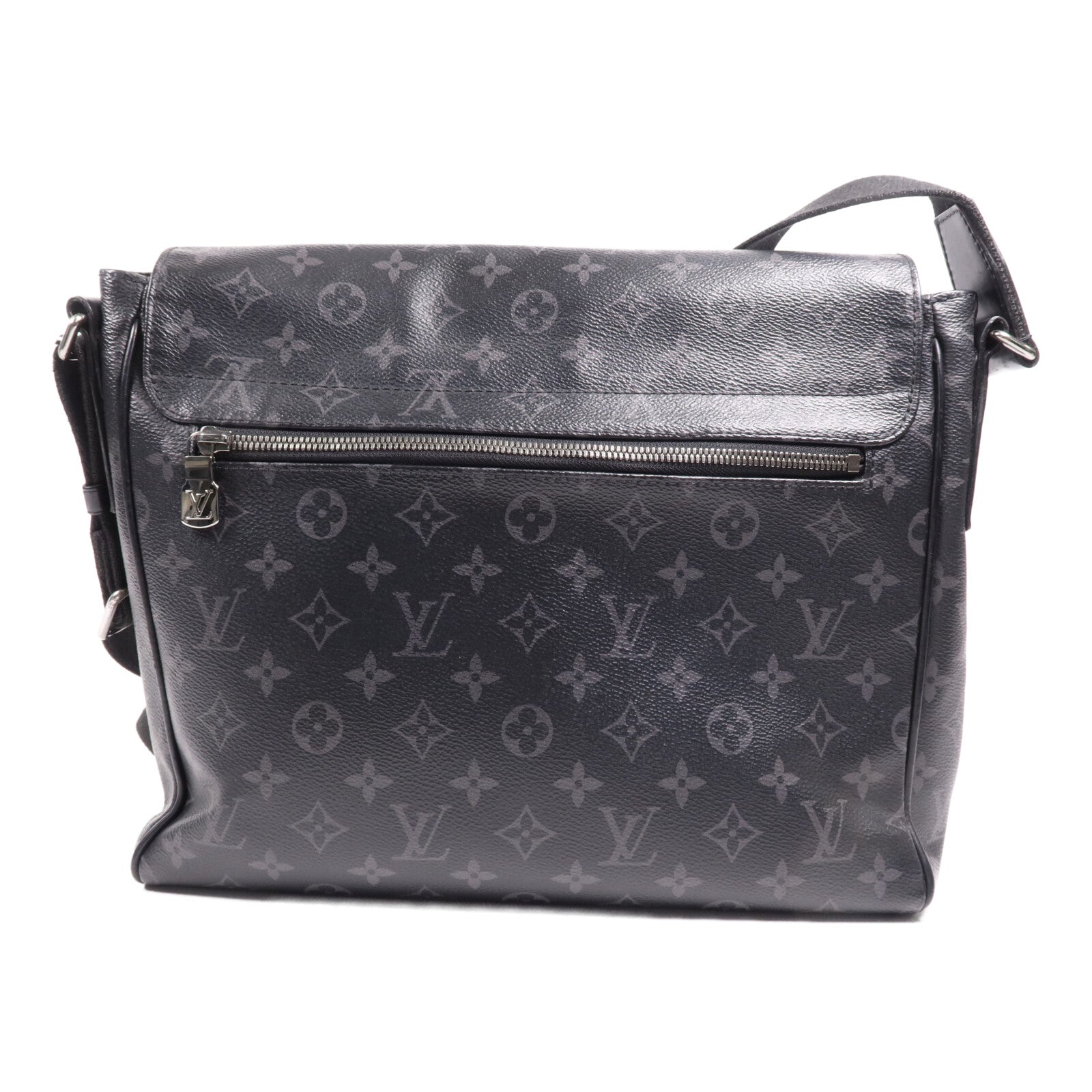 LOUIS VUITTON Monogram Eclipse District PM銀扣肩背袋