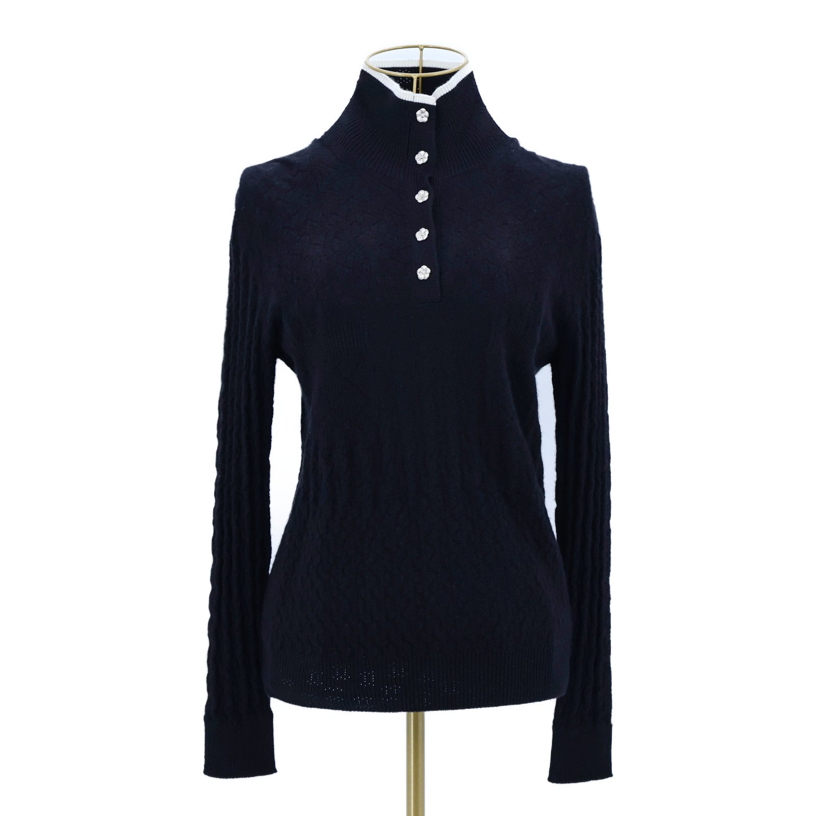 CHANEL Cashmere/Polyester Look 60 Knitted Sweater針織