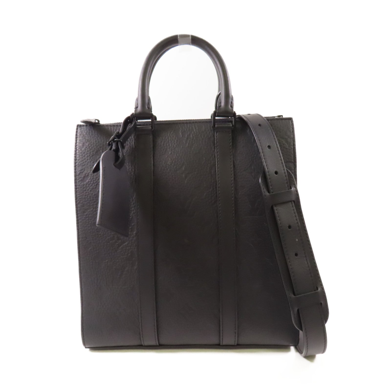 LOUIS VUITTON 【激減優惠】Monogram Taurillon Sac Plat Cross手挽肩背兩用袋