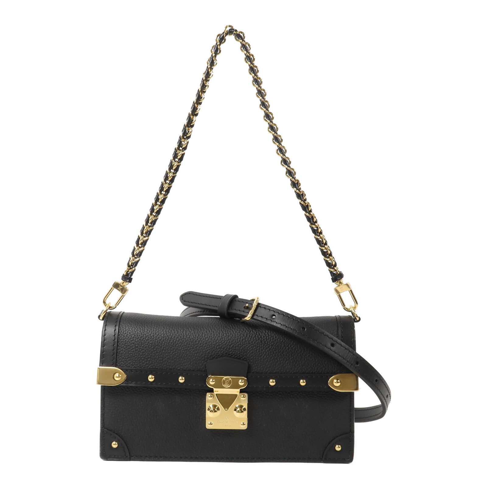 LOUIS VUITTON 牛皮皮革Trunk鏈帶手挽肩背兩用袋