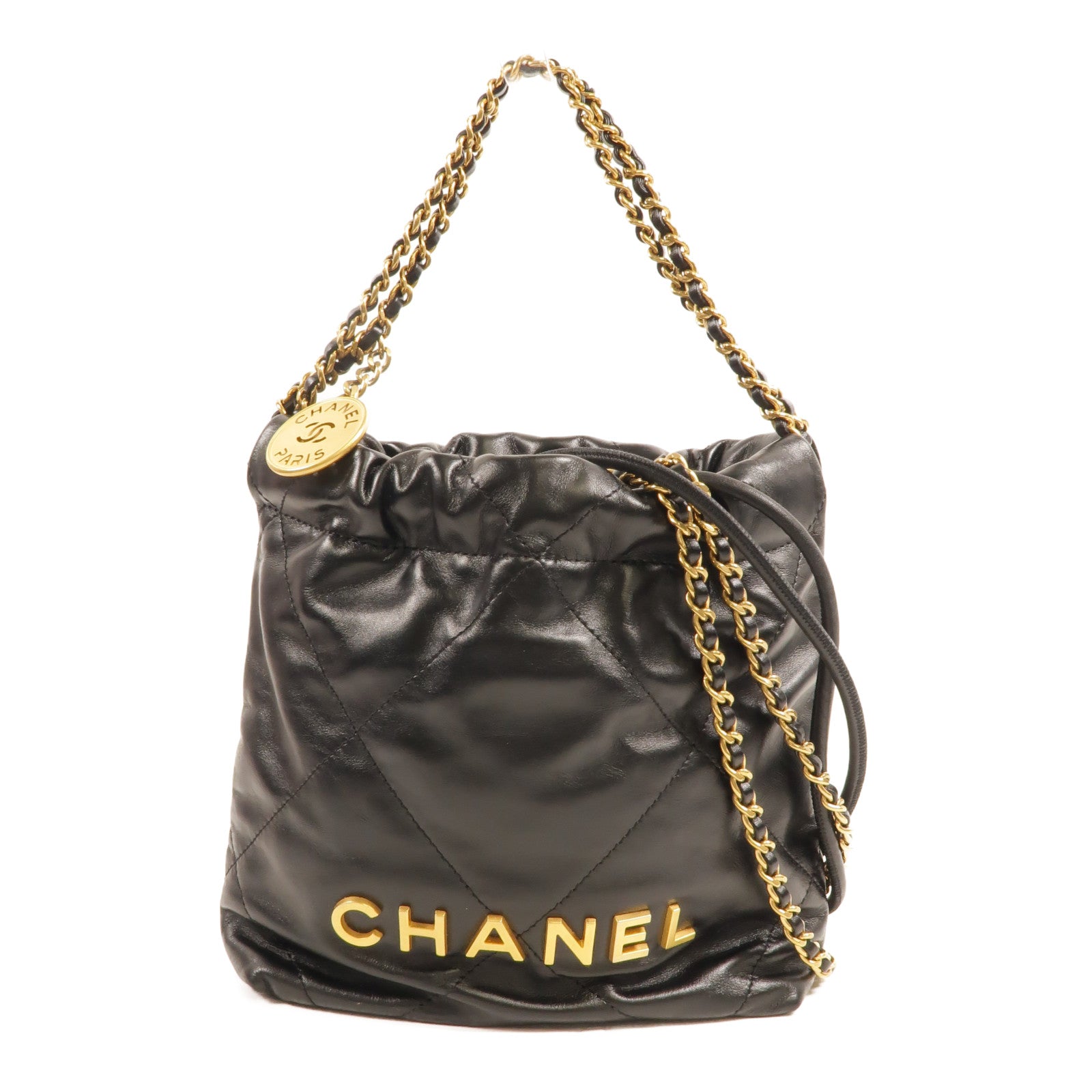CHANEL 牛皮皮革Chanel 22 Mini手挽肩背兩用袋