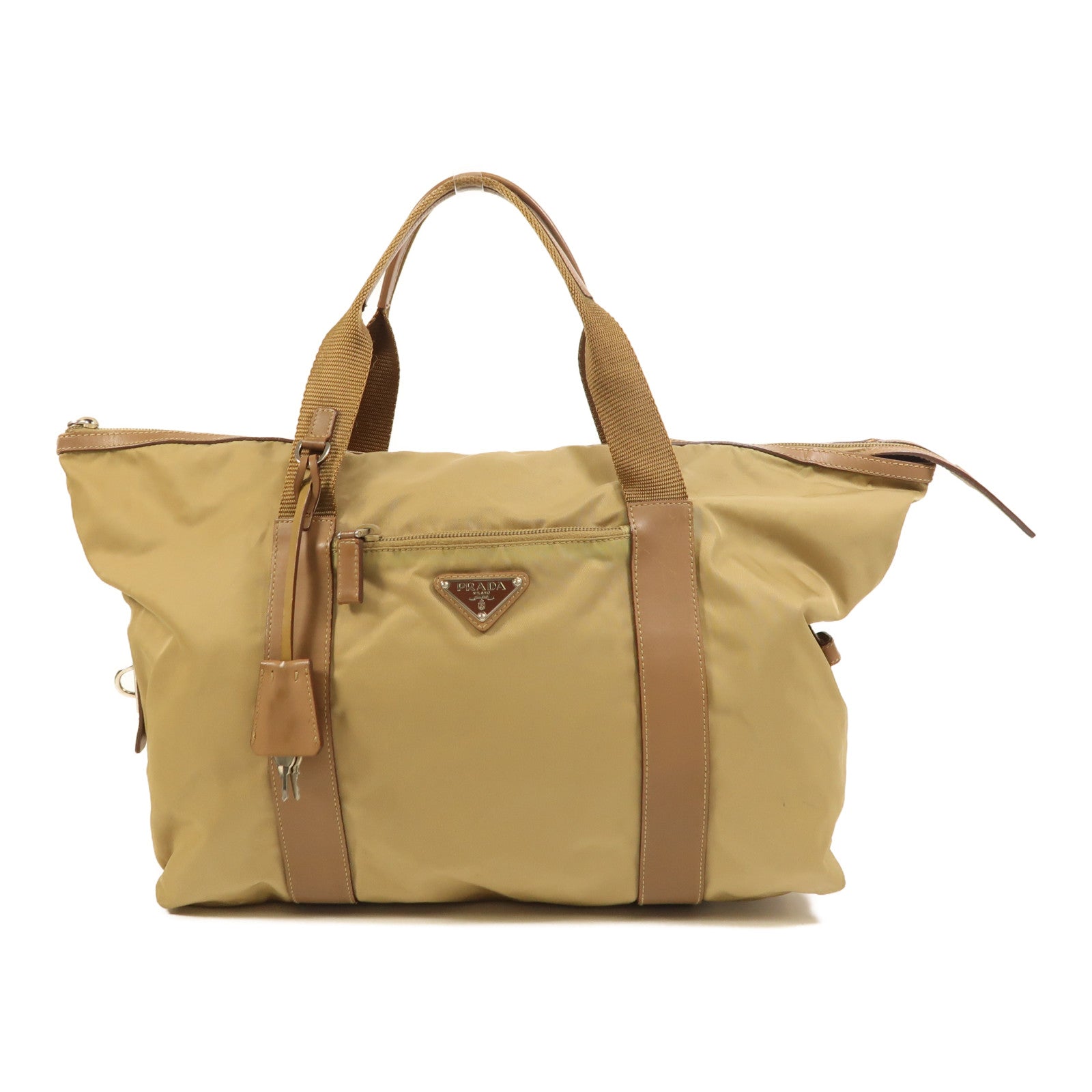 PRADA 尼龍Shoulder Bag銀扣肩背袋