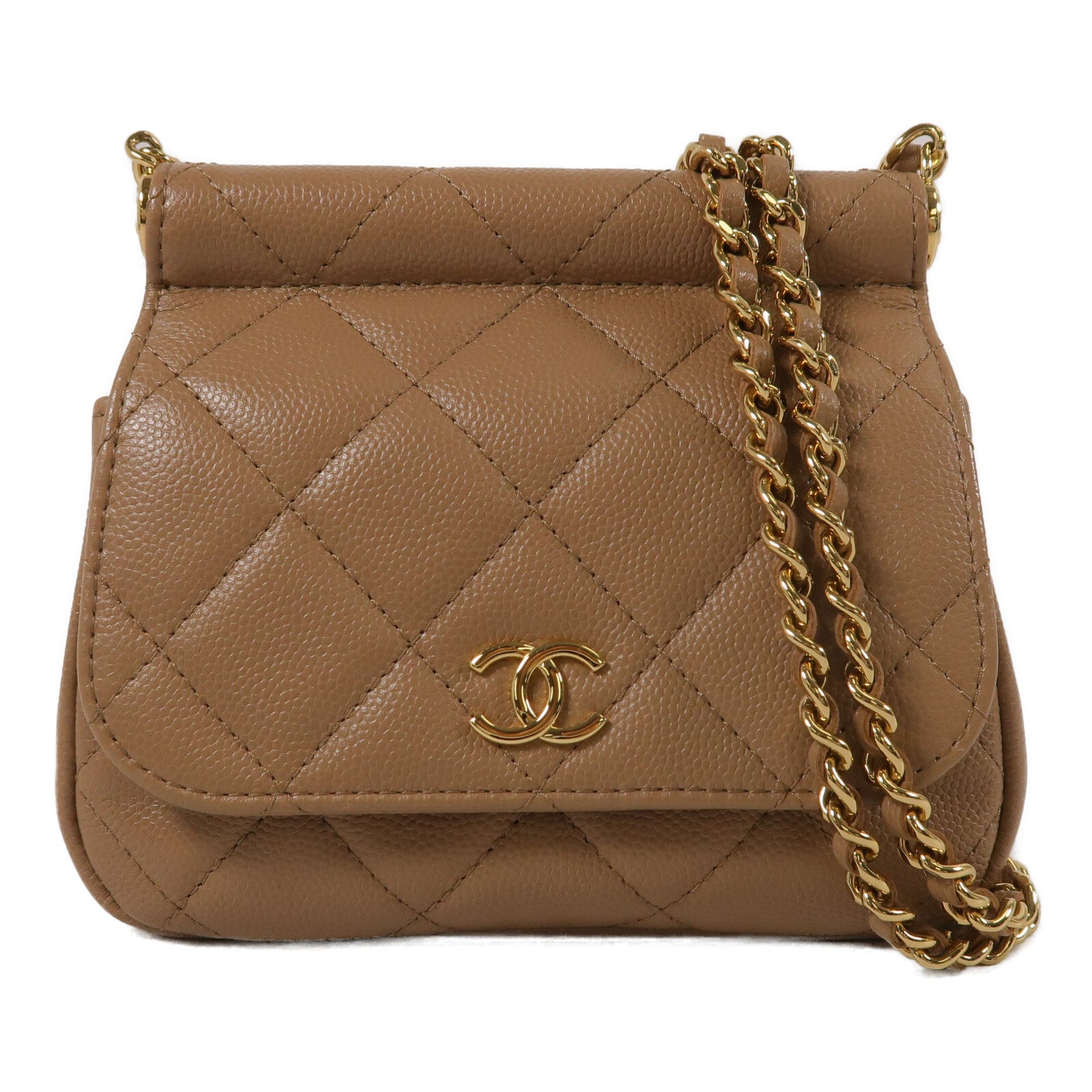 CHANEL 牛皮皮革Mini Chain Bag鏈帶肩背袋