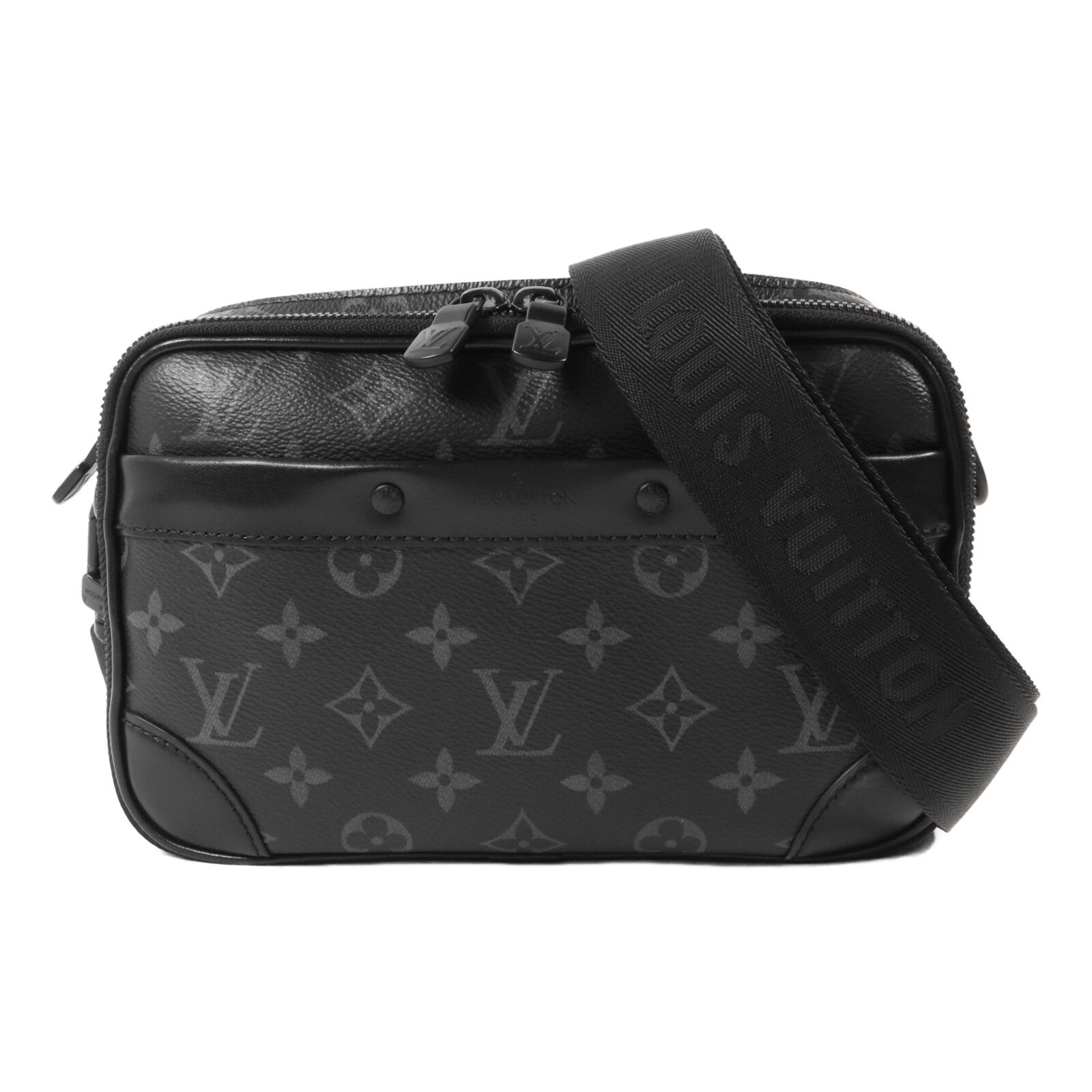LOUIS VUITTON Monogram Eclipse Alpha Messenger肩背袋