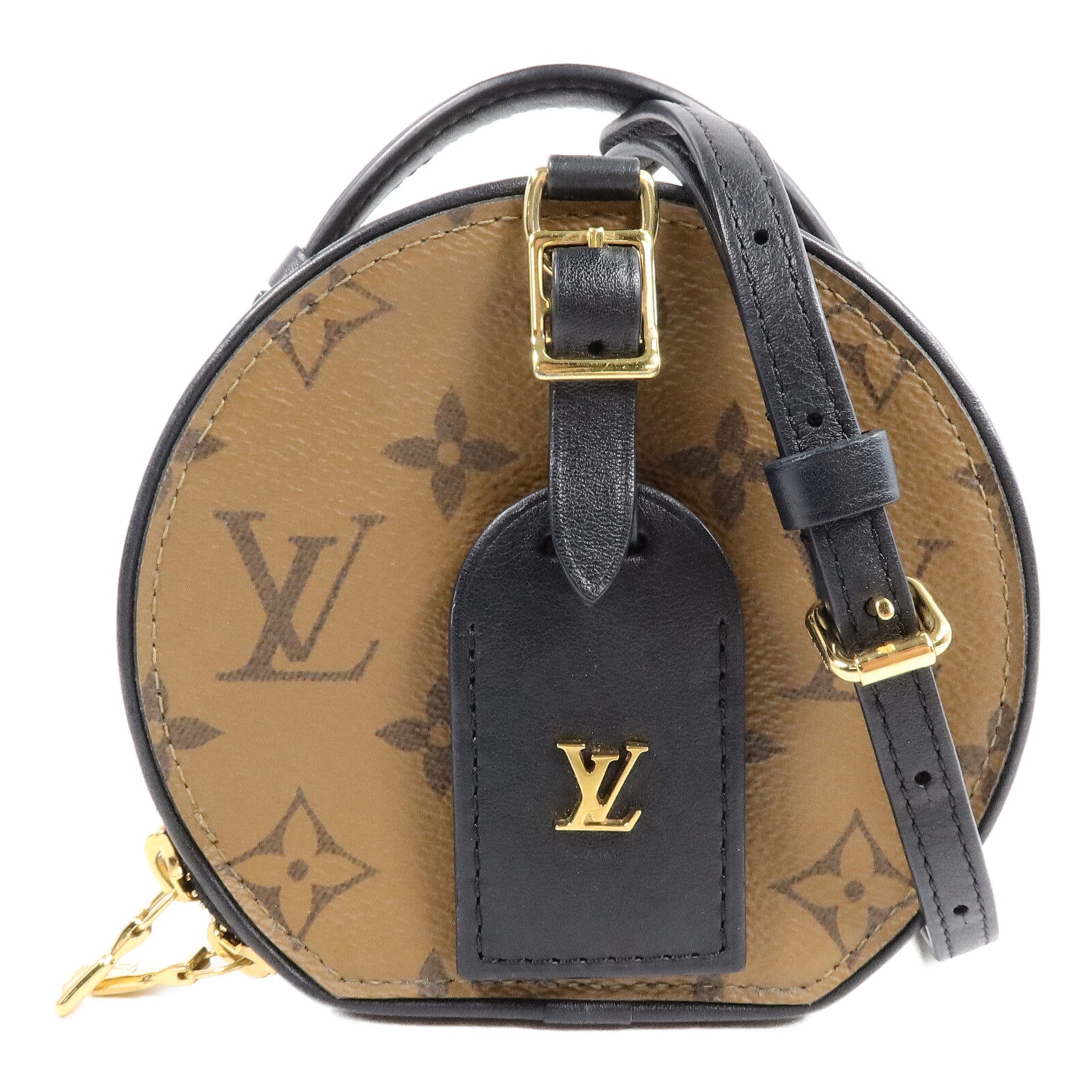 LOUIS VUITTON Monogram Reverse Mini Boite Chapeau手挽肩背兩用袋