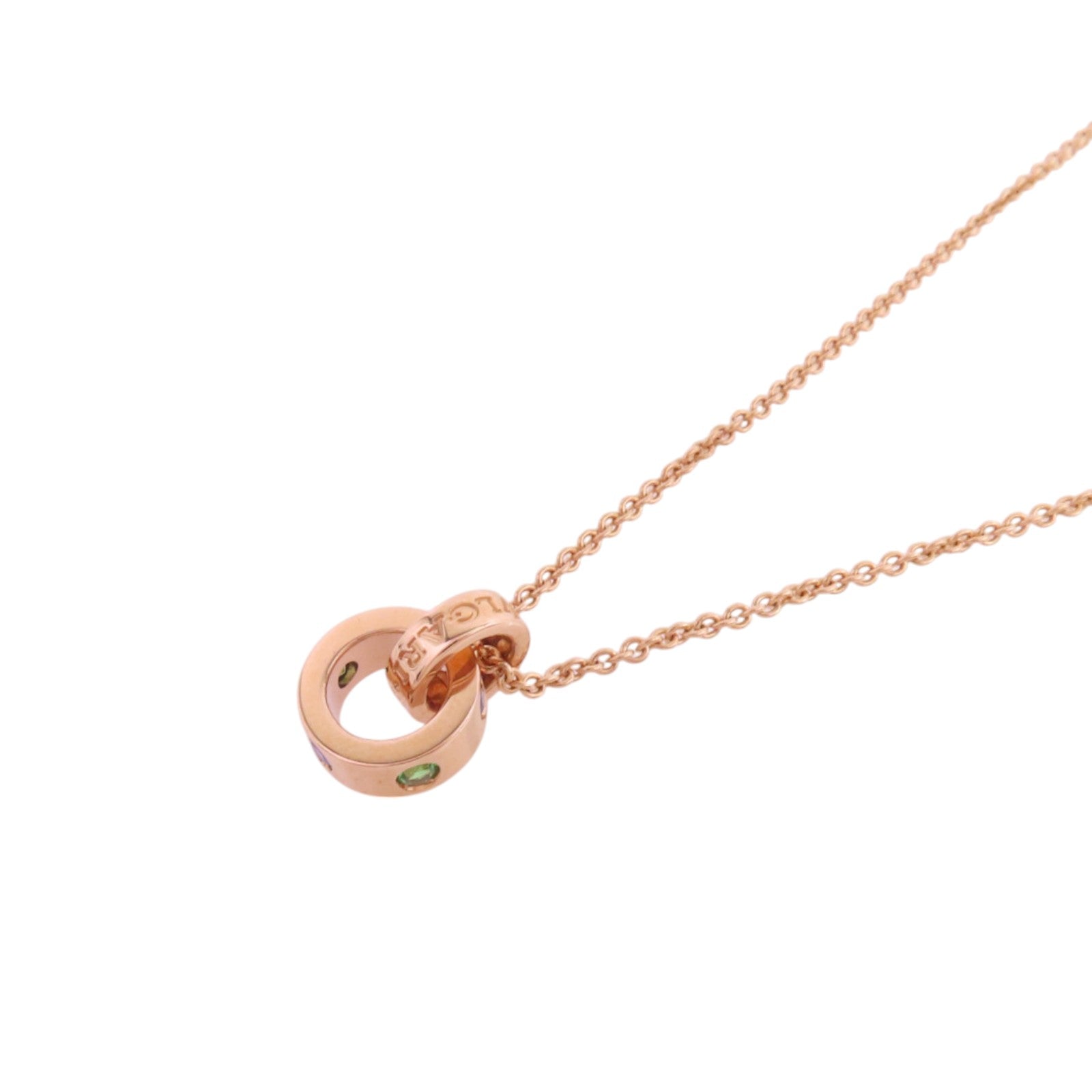 BVLGARI 18K玫瑰金 Multi Stone Roman Sorbet Necklace彩色寶石項鏈