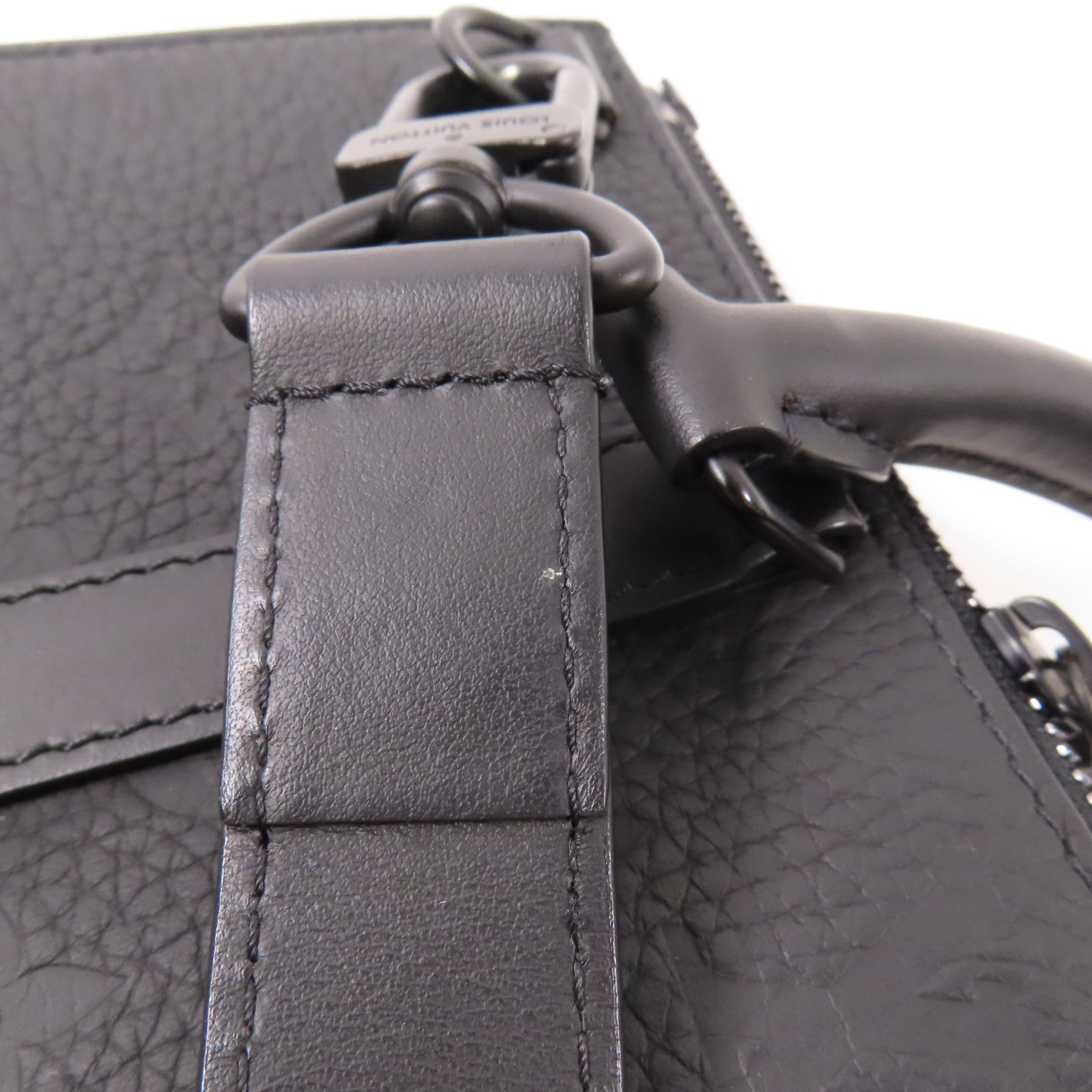 LOUIS VUITTON 【激減優惠】Monogram Taurillon Sac Plat Cross手挽肩背兩用袋