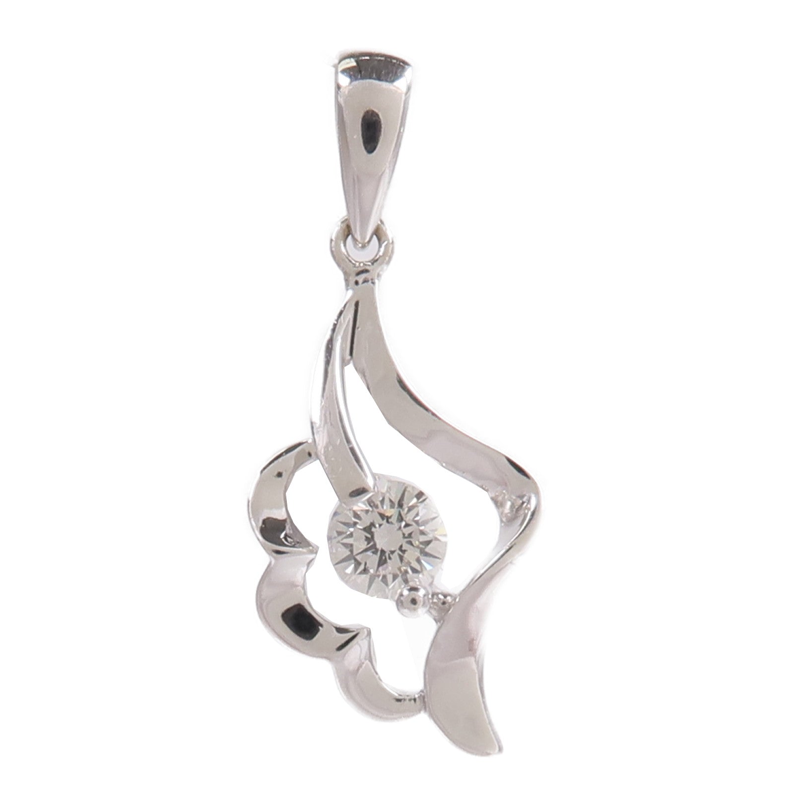 JEWELRY 18K白金Diamond Pendant Top鑽石吊墜