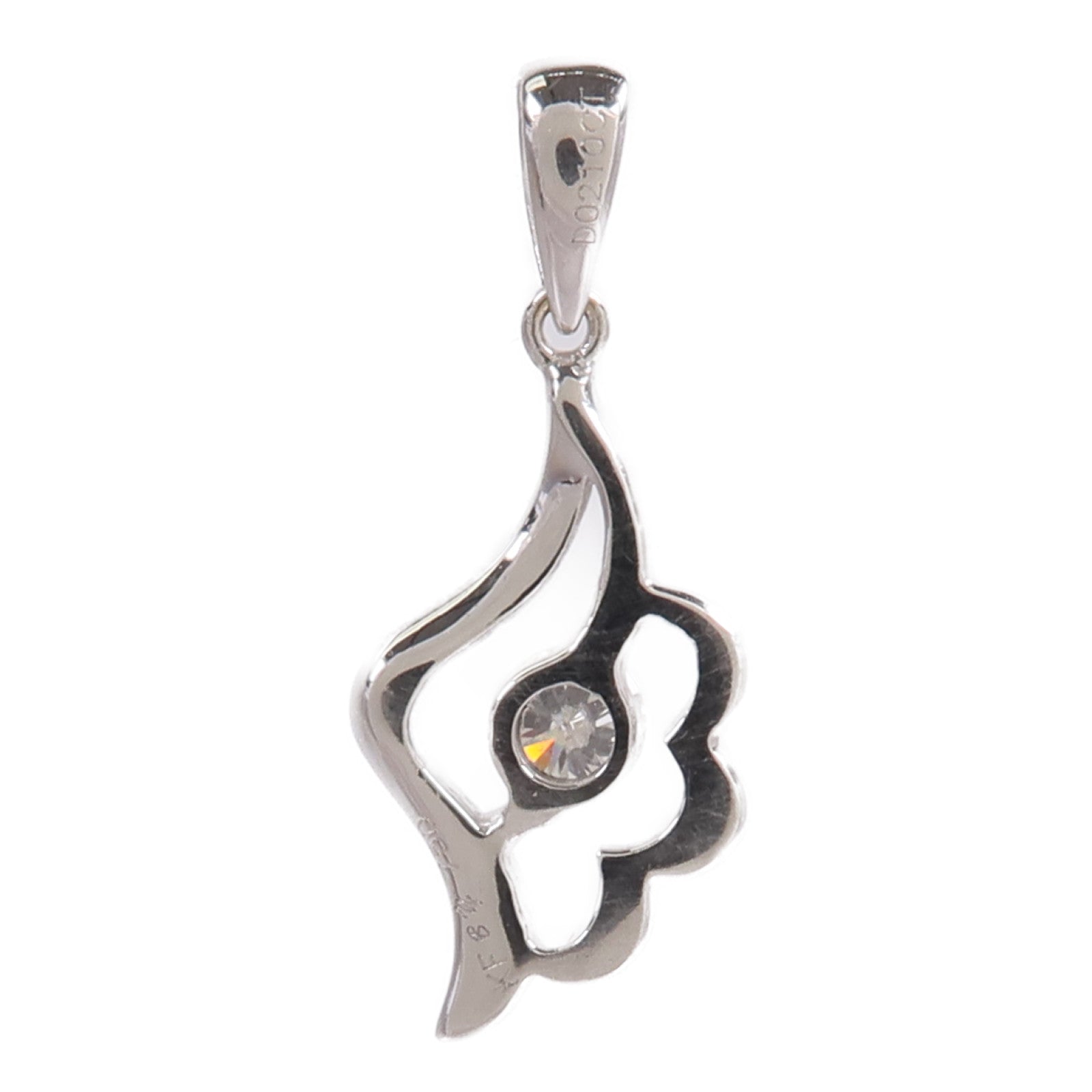 JEWELRY 18K白金Diamond Pendant Top鑽石吊墜