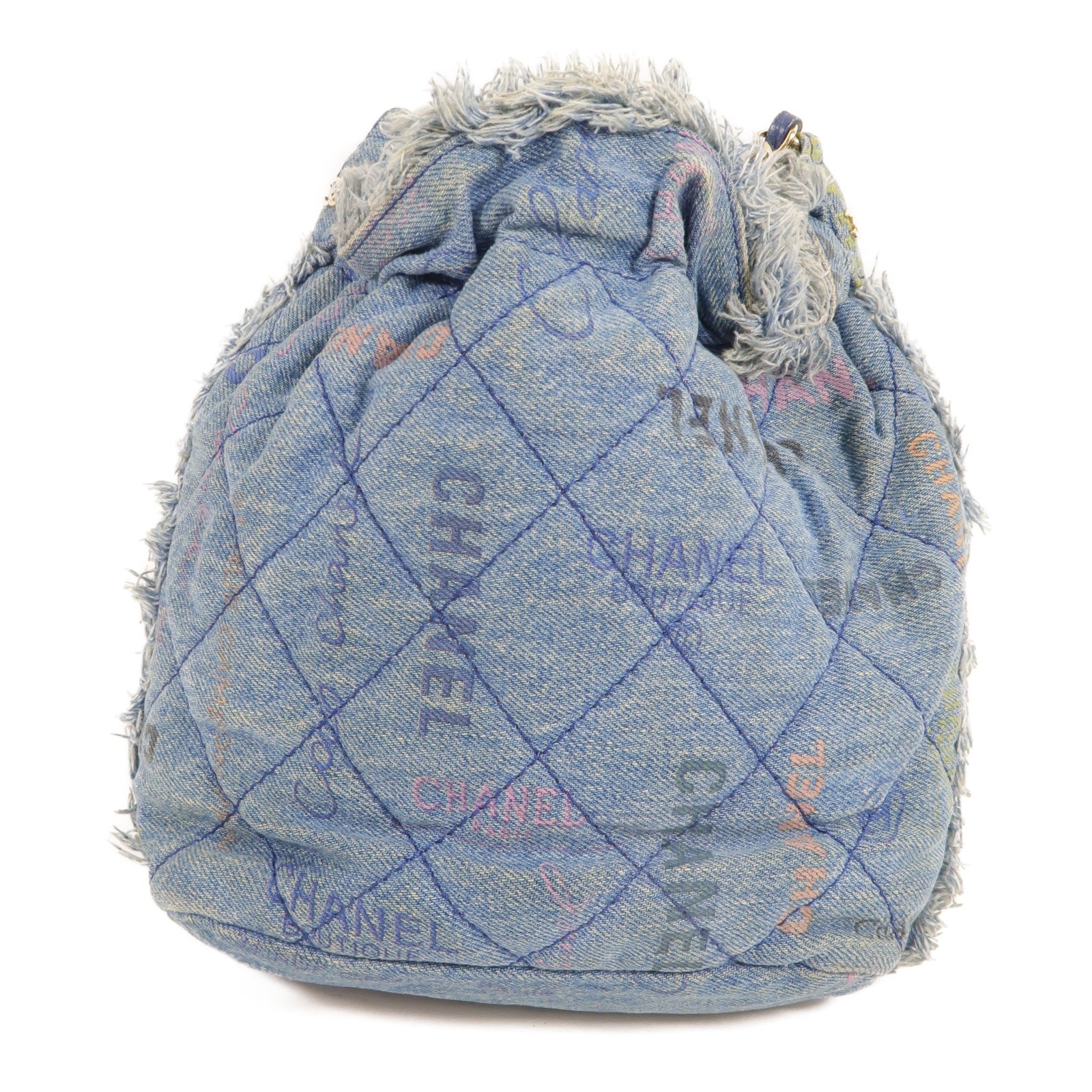 CHANEL Denim Bucket Bag肩背袋
