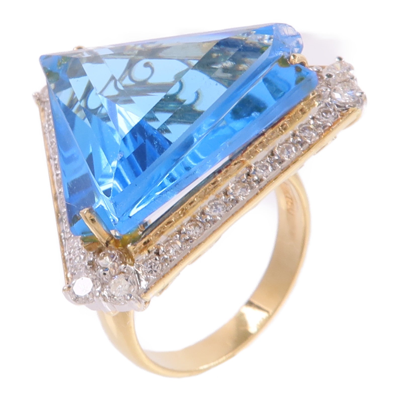 JEWELRY 18K黃金/白金Topaz Ring托帕石戒指