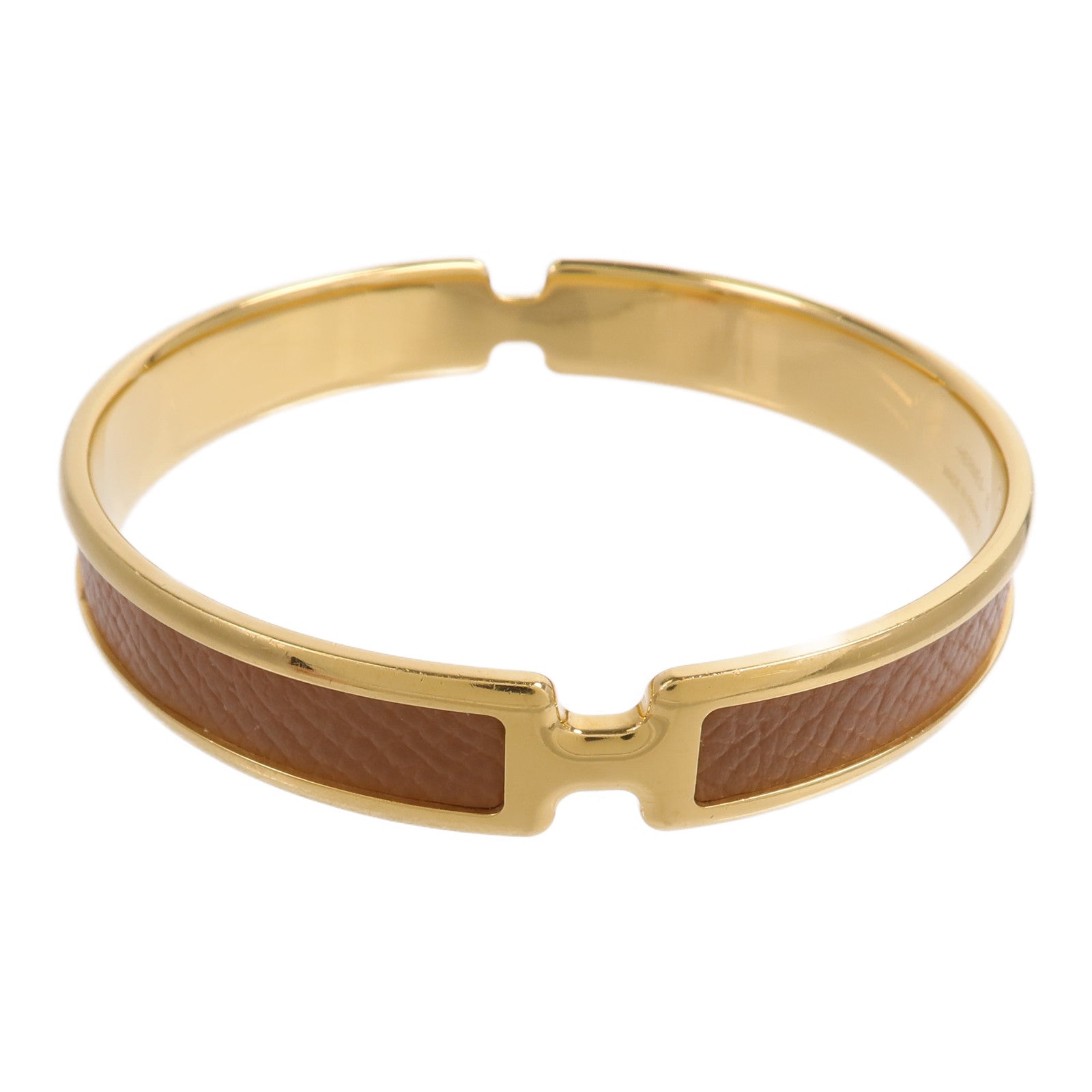 HERMES 金屬/Madame皮革Olympe Bangle手鐲