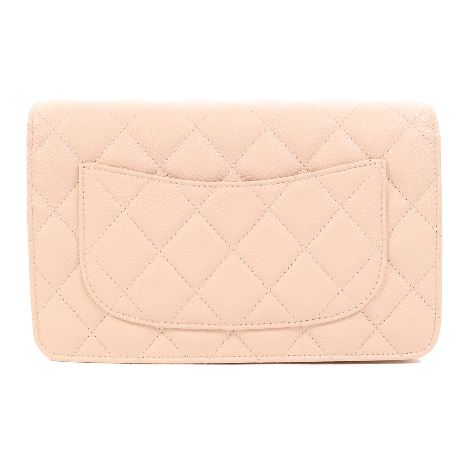 CHANEL 牛皮皮革WOC Wallet On Chain銀扣鏈帶肩背袋