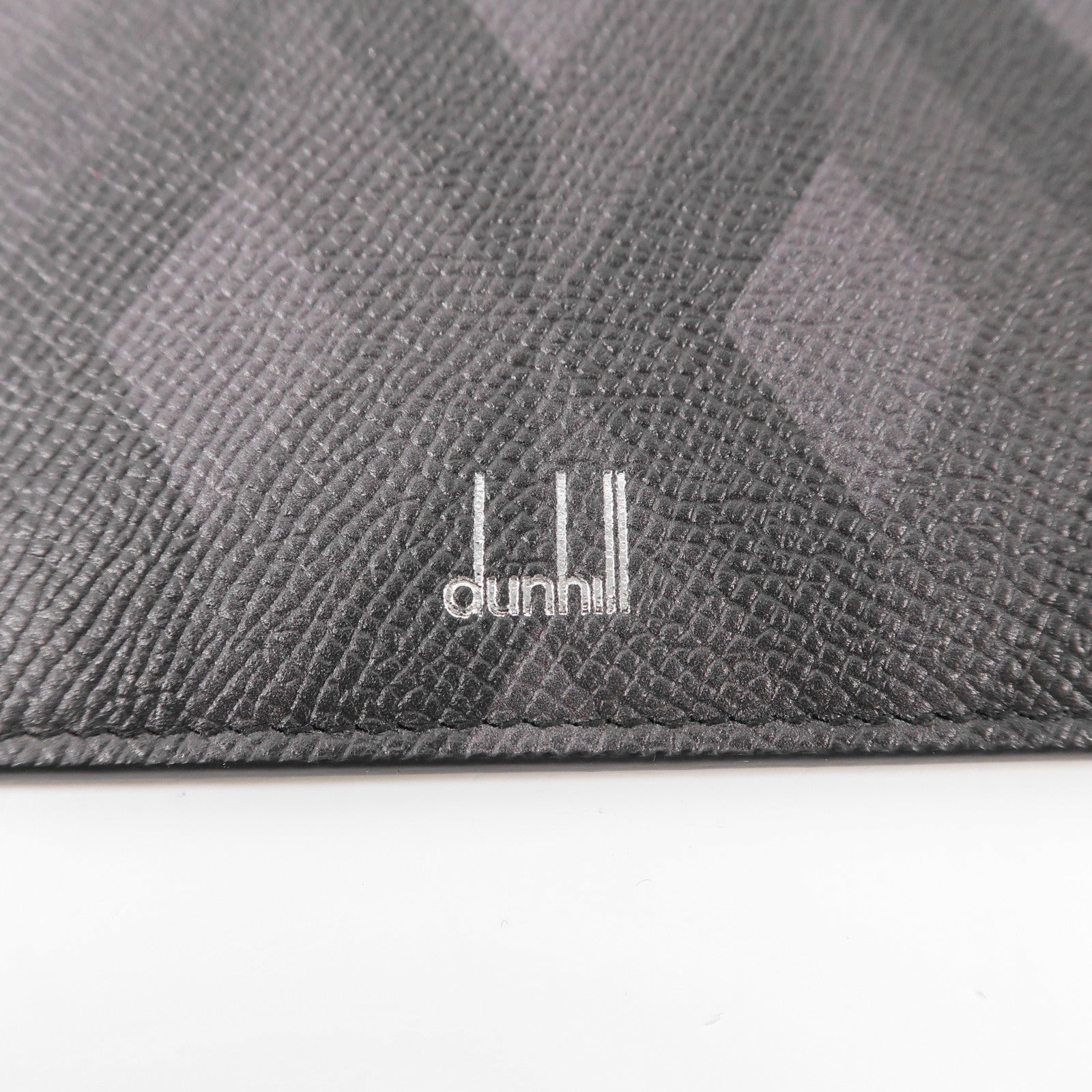 Dunhill 皮革Pouch銀扣手拿包