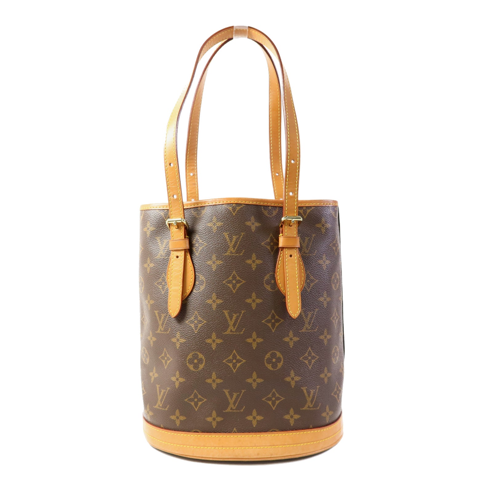 LOUIS VUITTON Monogram Bucket PM金扣手挽袋