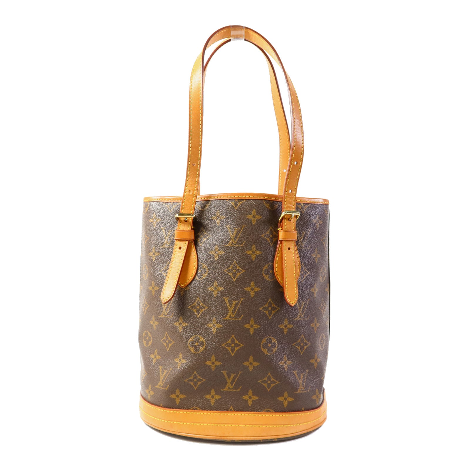 LOUIS VUITTON Monogram Bucket PM金扣手挽袋