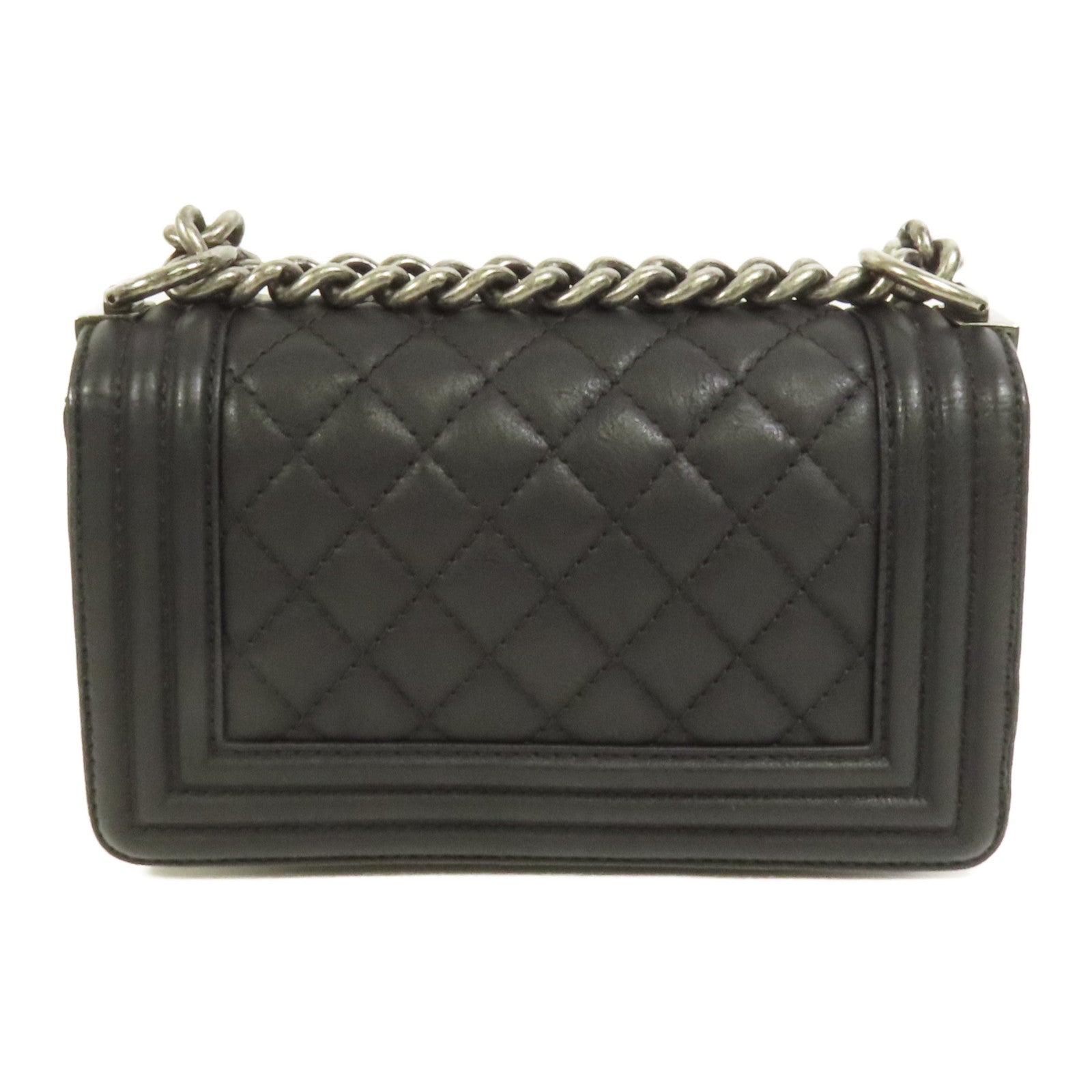 CHANEL 牛皮皮革Boy 20鏈帶肩背袋