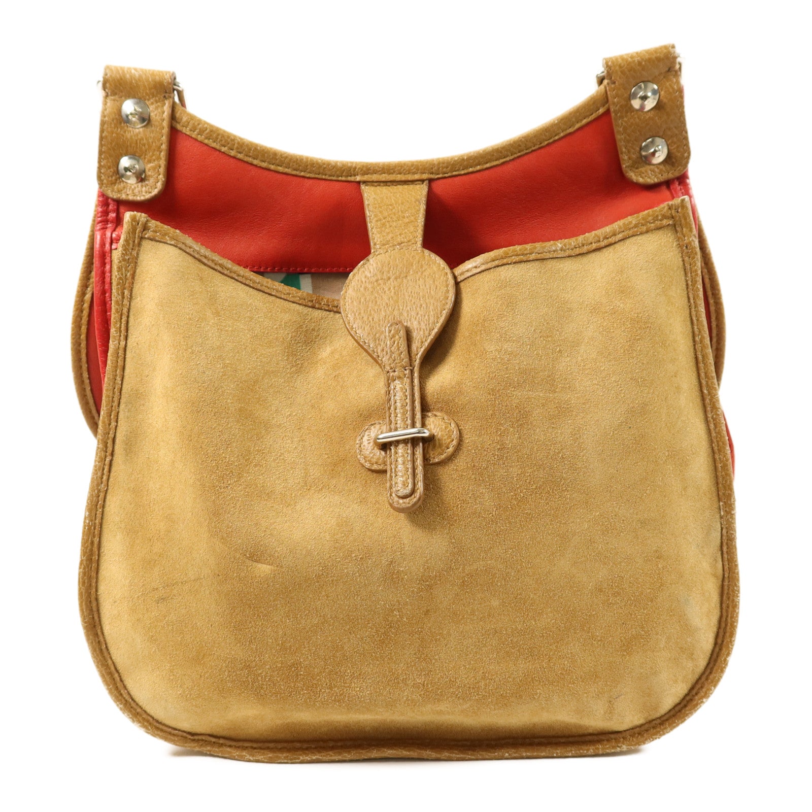 BALENCIAGA 【激減優惠】麂皮皮革Shoulder Bag銀扣肩背袋
