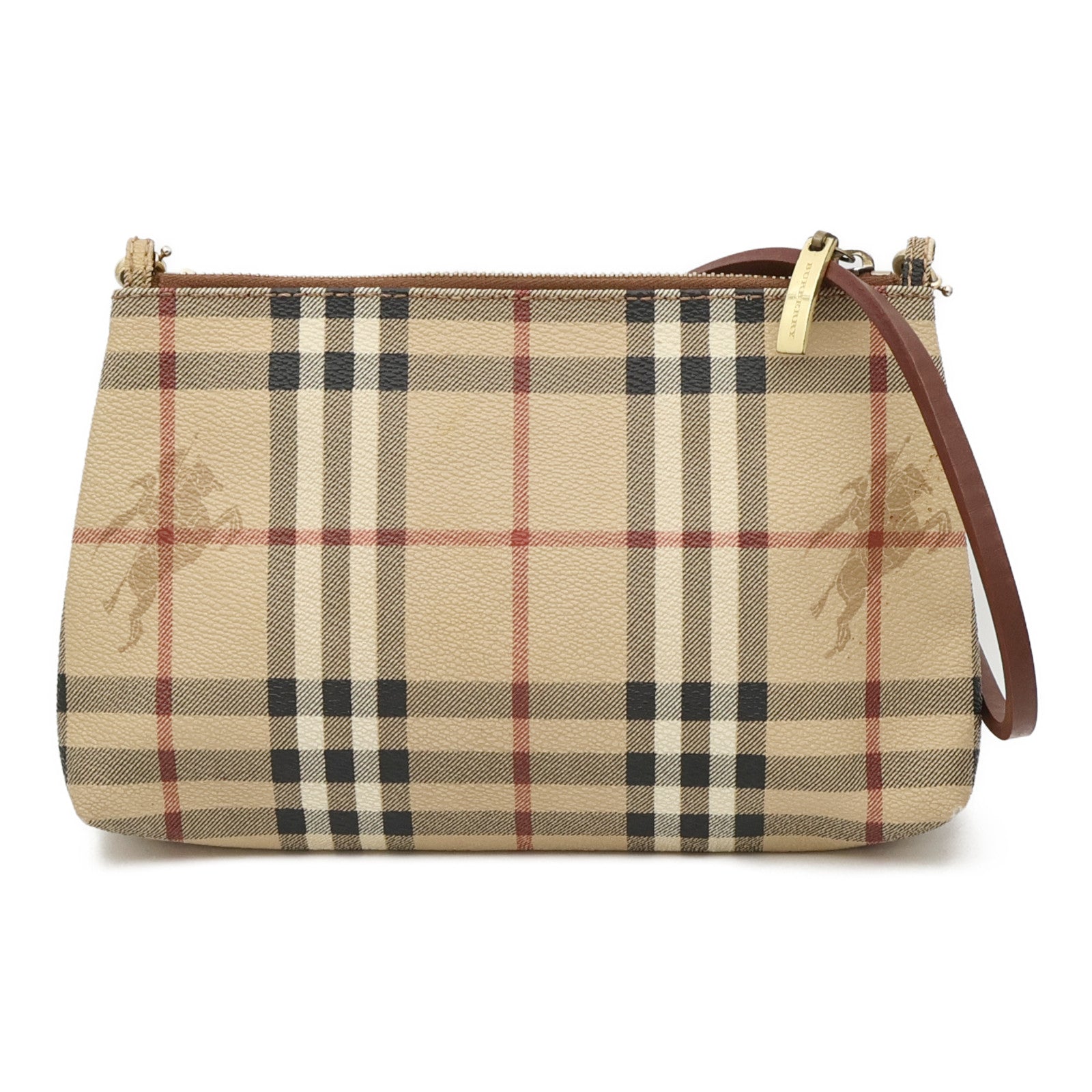 BURBERRY 塗層帆布Shoulder Bag金扣肩背袋