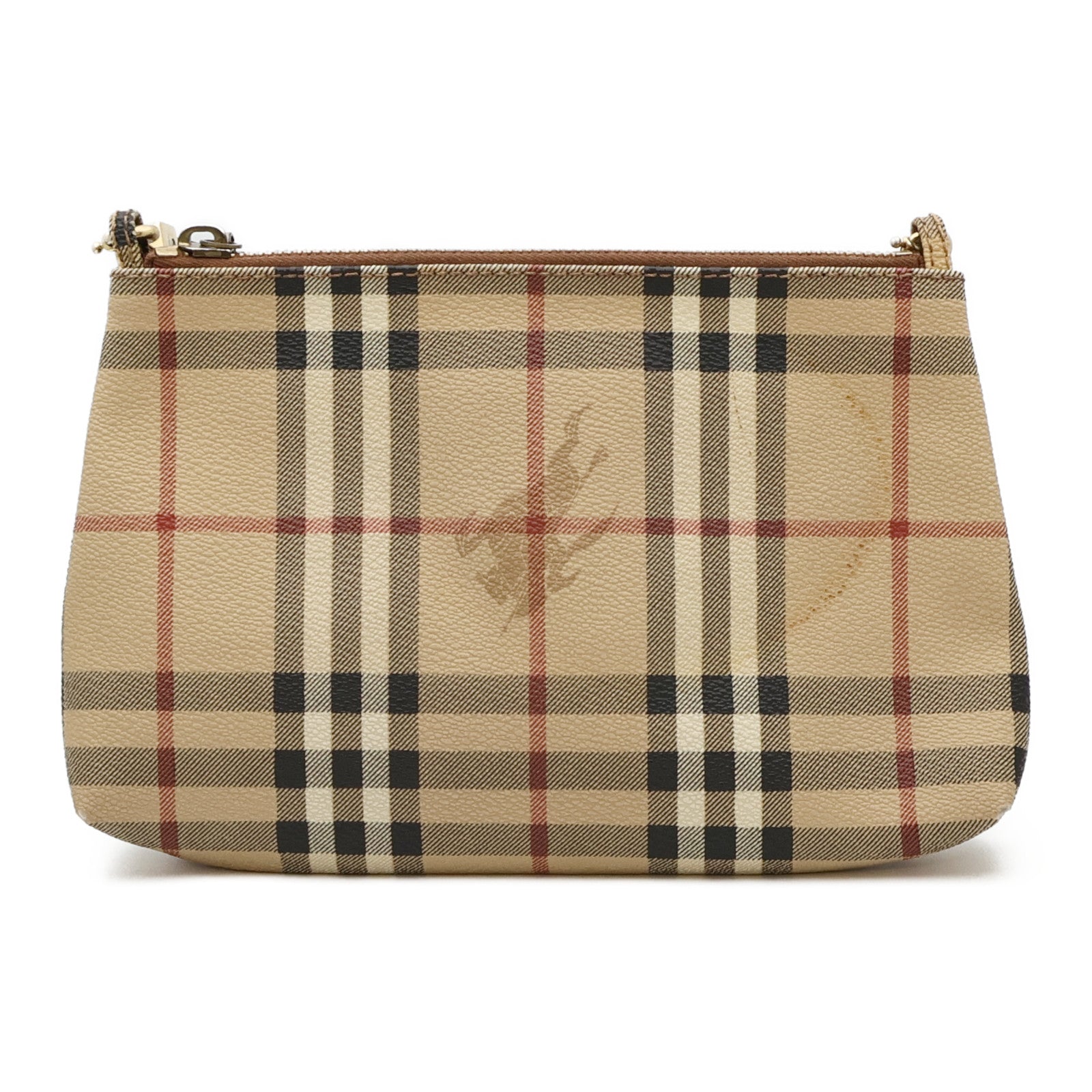 BURBERRY 塗層帆布Shoulder Bag金扣肩背袋