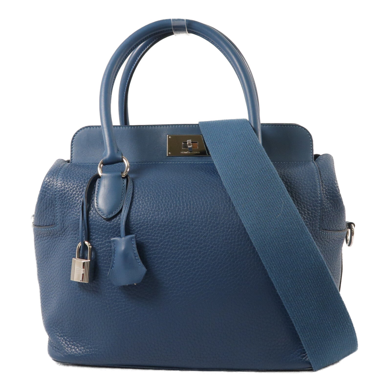 HERMES Clemence皮革Toolbox 26手挽肩背兩用袋Colvert