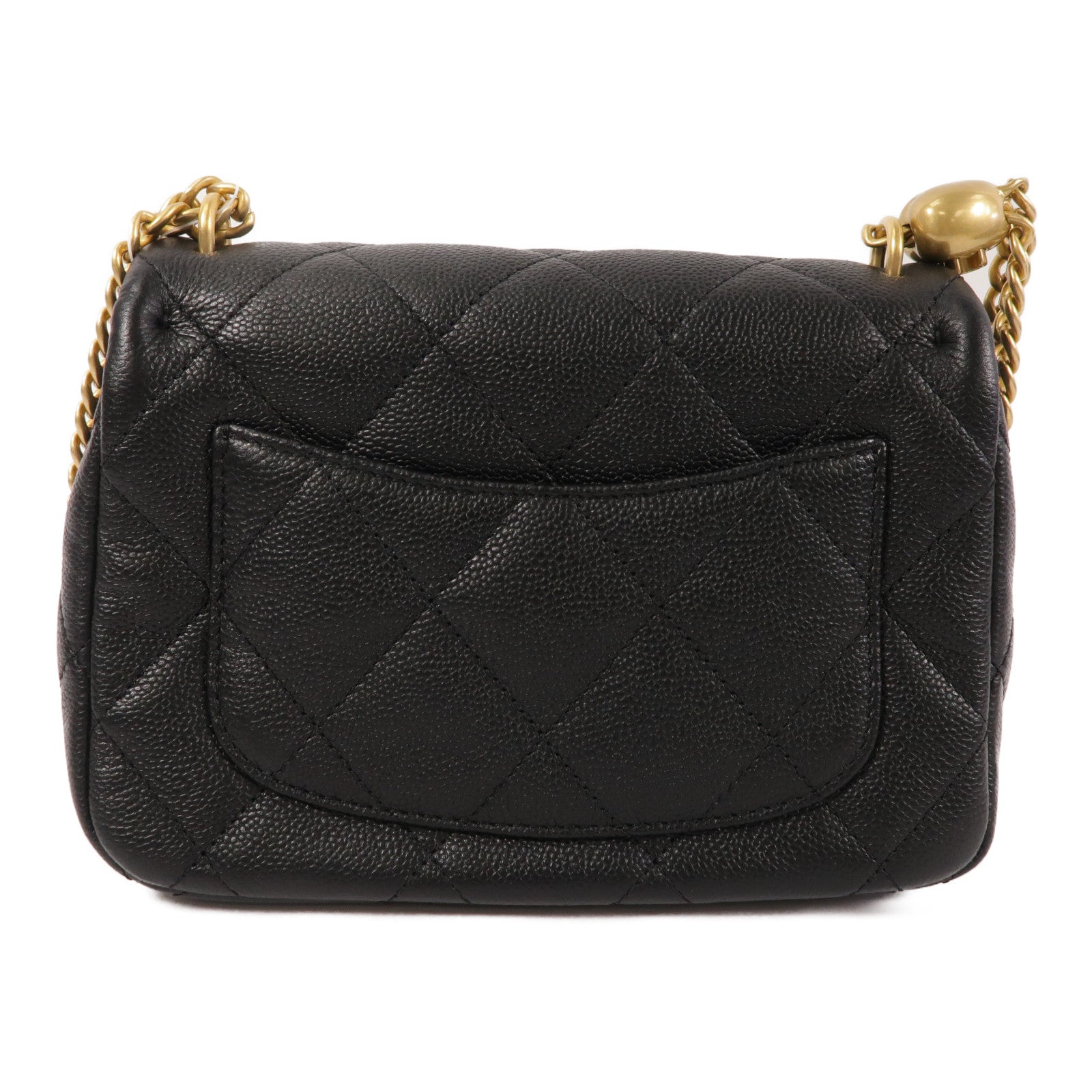 CHANEL 牛皮皮革Heart Crush Mini Flap Bag鏈帶肩背袋
