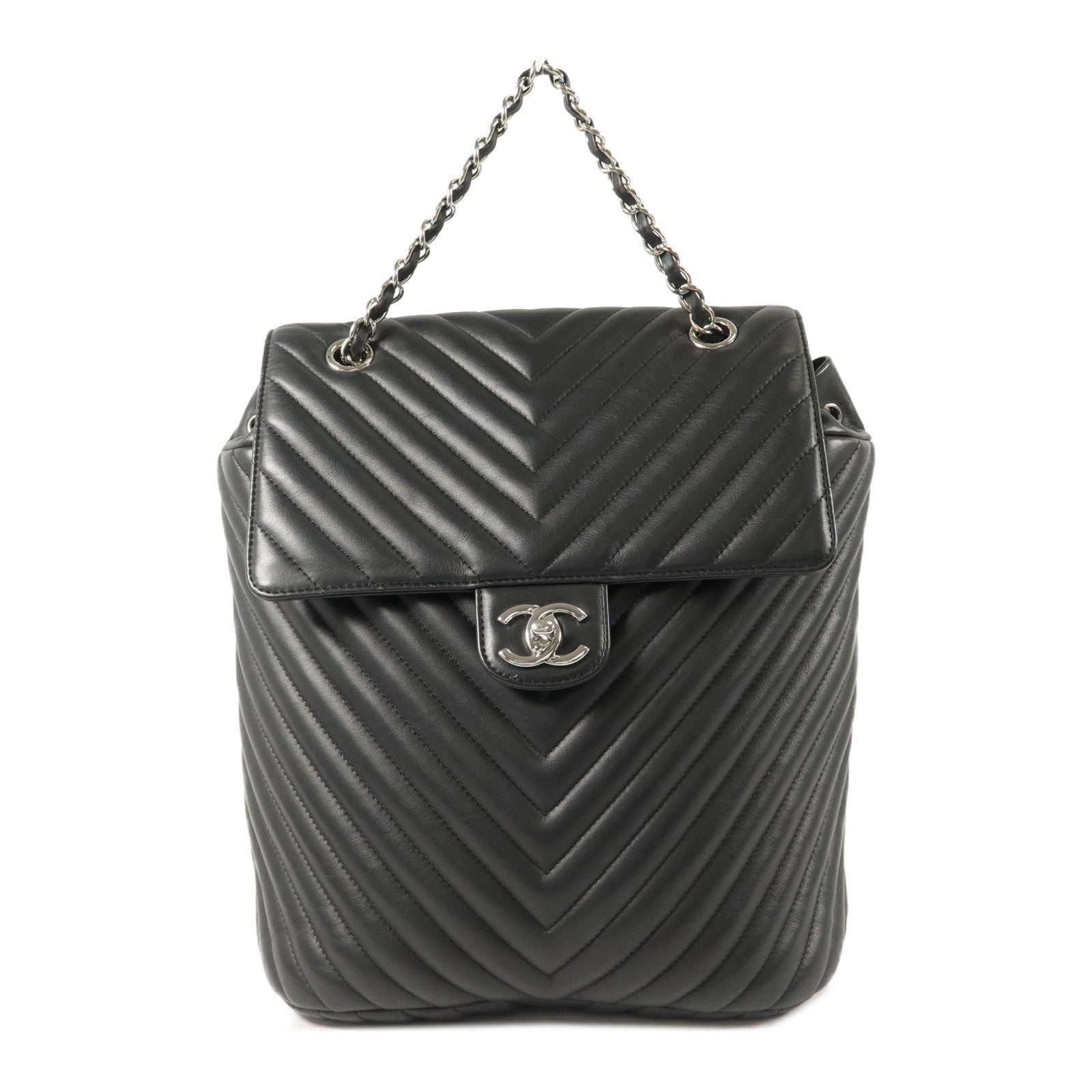 CHANEL 羊皮皮革Urban Spirit Backpack背包
