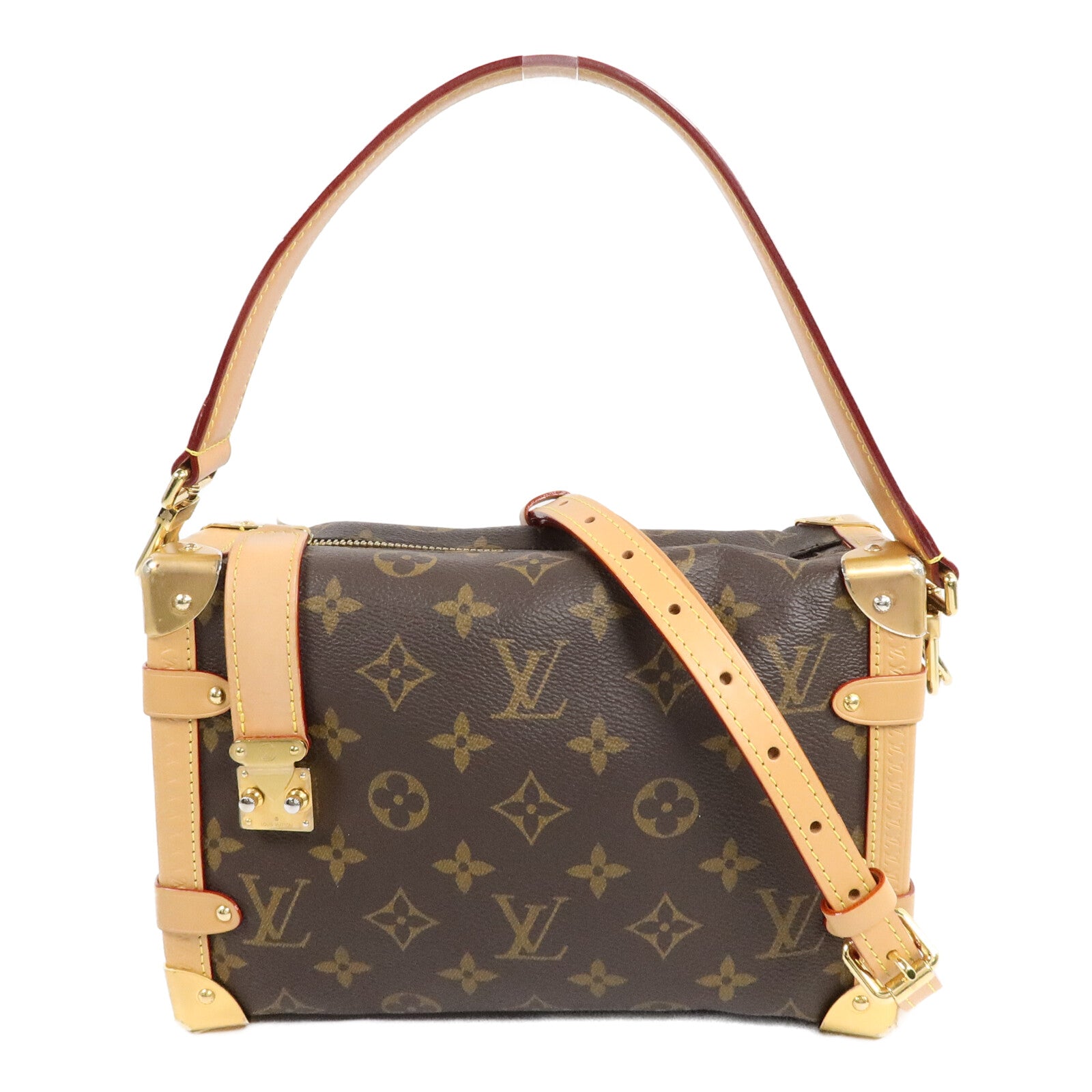 LOUIS VUITTON Monogram Side Trunk手挽肩背兩用袋