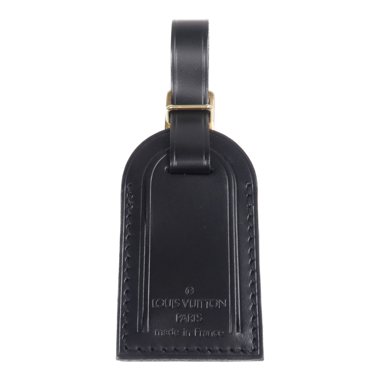 LOUIS VUITTON 【激減優惠】牛皮皮革Luggage Tag金扣掛飾