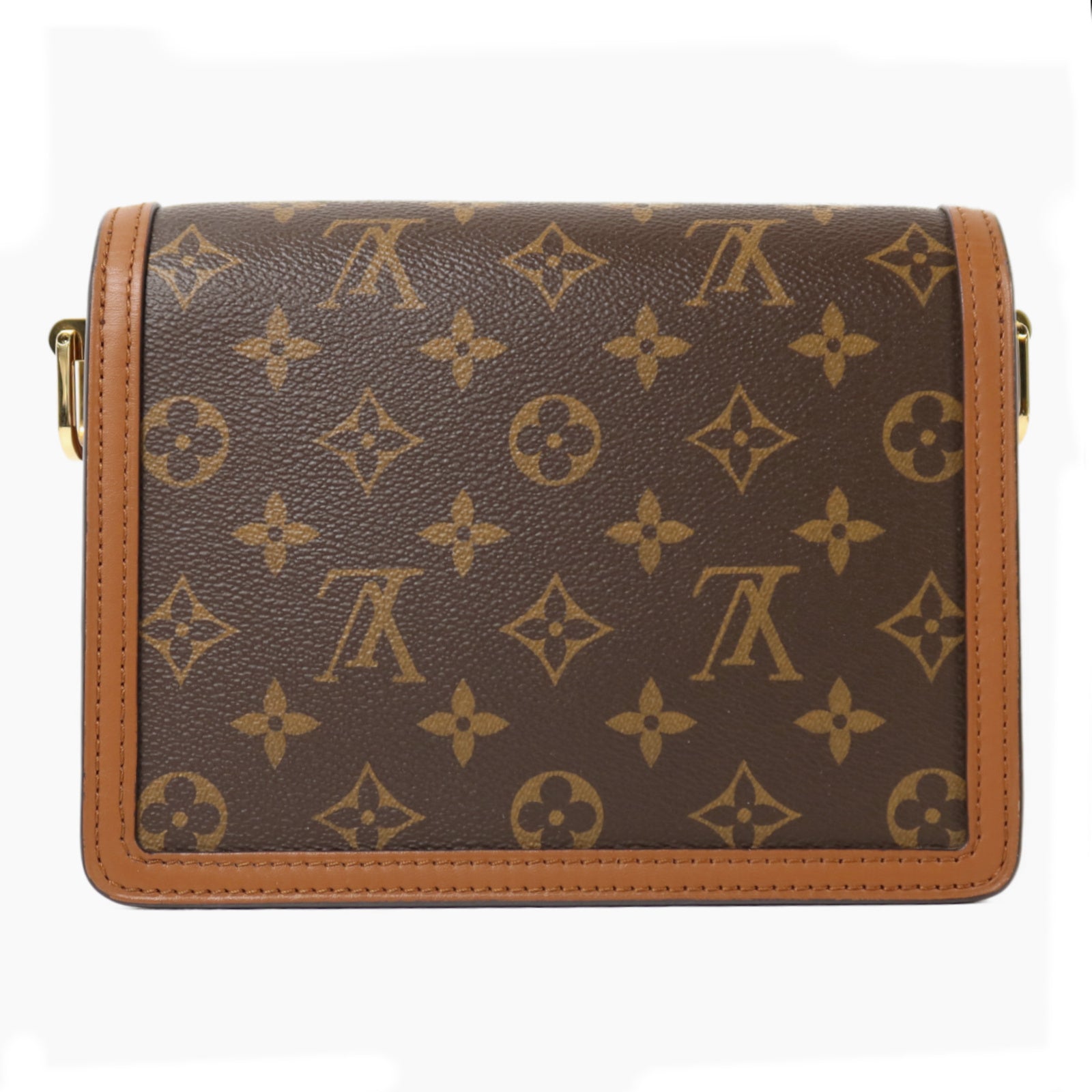 LOUIS VUITTON 【激減優惠】Monogram Reverse Mini Dauphine金扣肩背袋