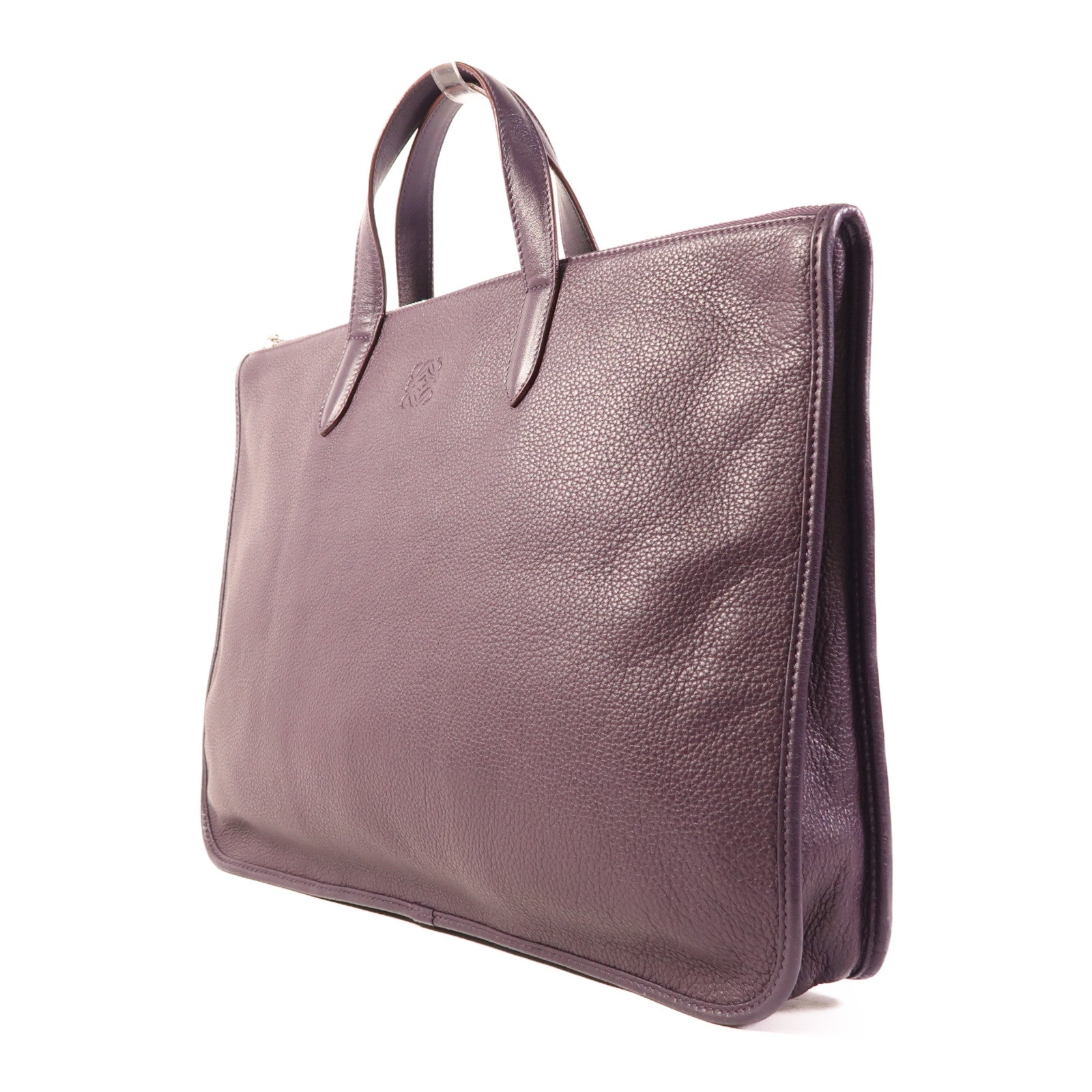 LOEWE 牛皮皮革Toledo銀扣手挽袋