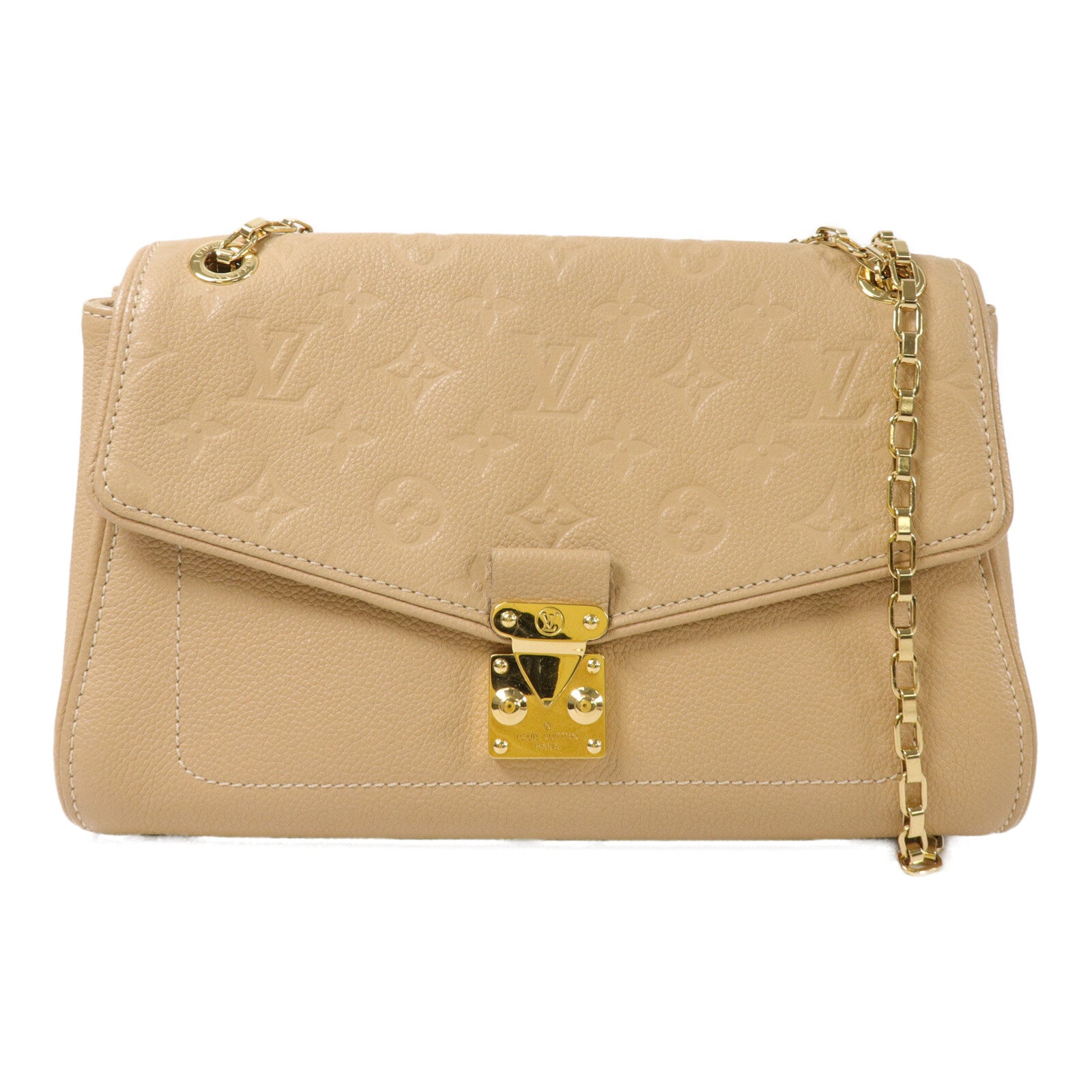 LOUIS VUITTON Monogram Empreinte Saint Germain MM鏈帶肩背袋