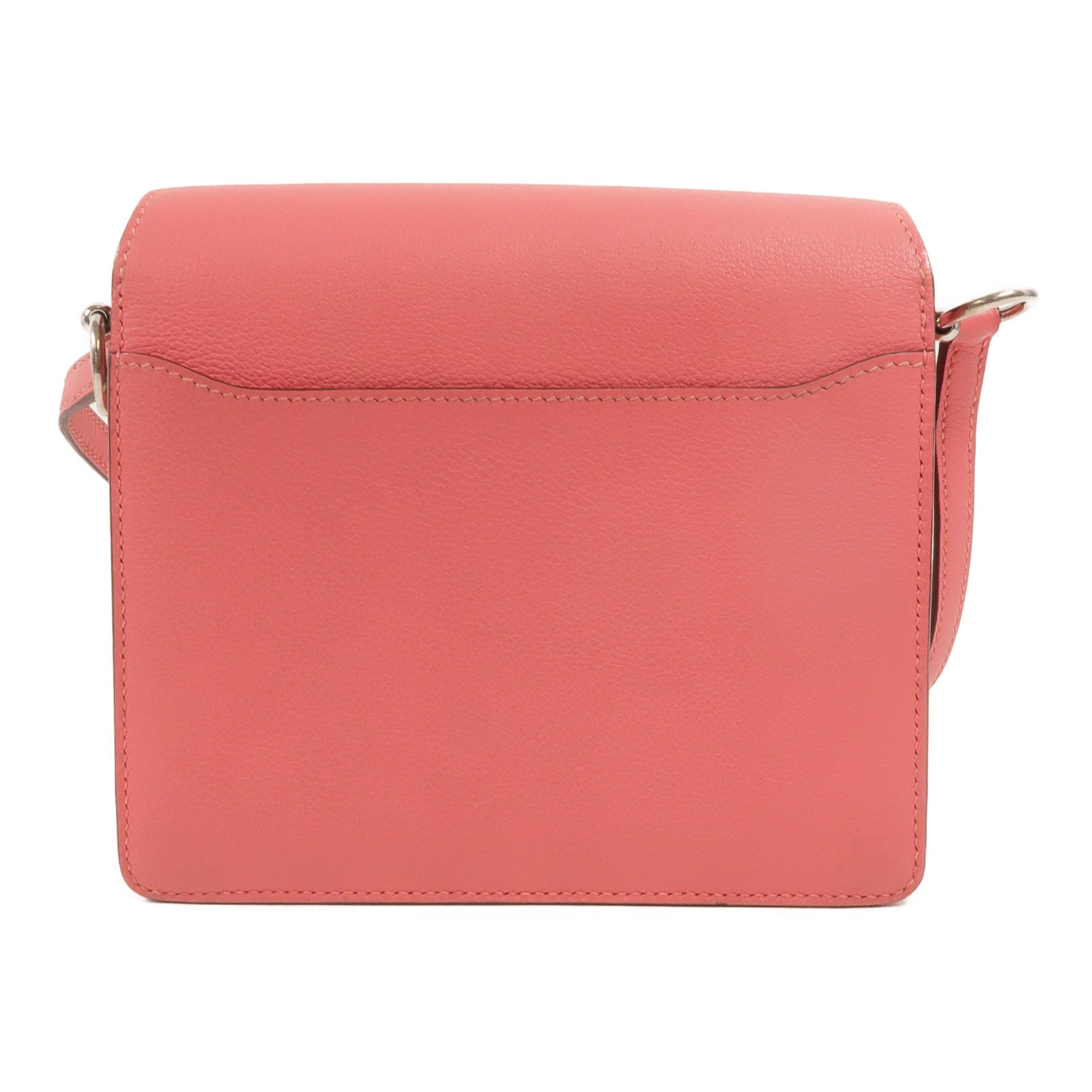 HERMES Evercolor皮革Roulis Mini肩背袋Rose Azalee