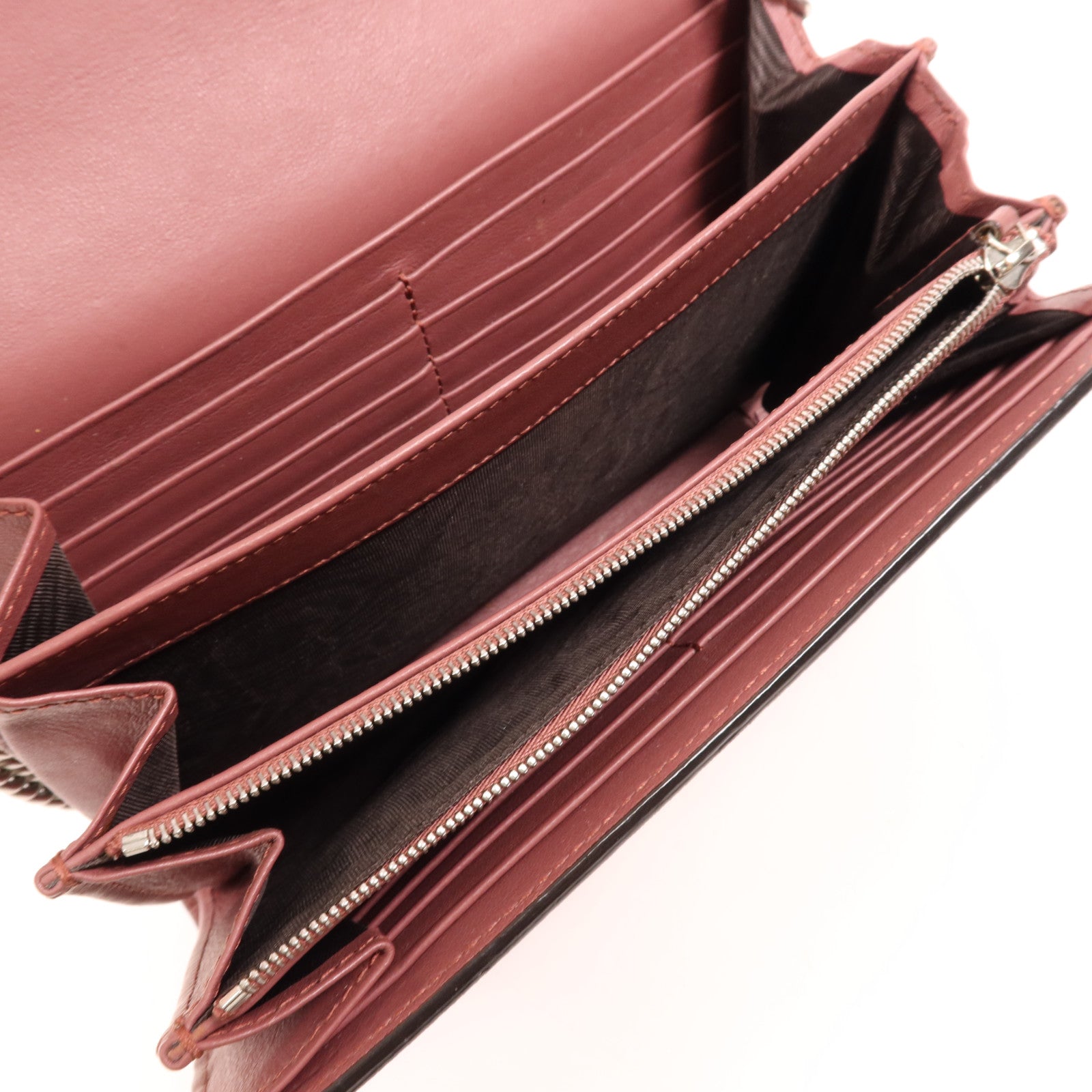 GUCCI 塗層帆布Dionysus Small銀扣鏈帶肩背袋